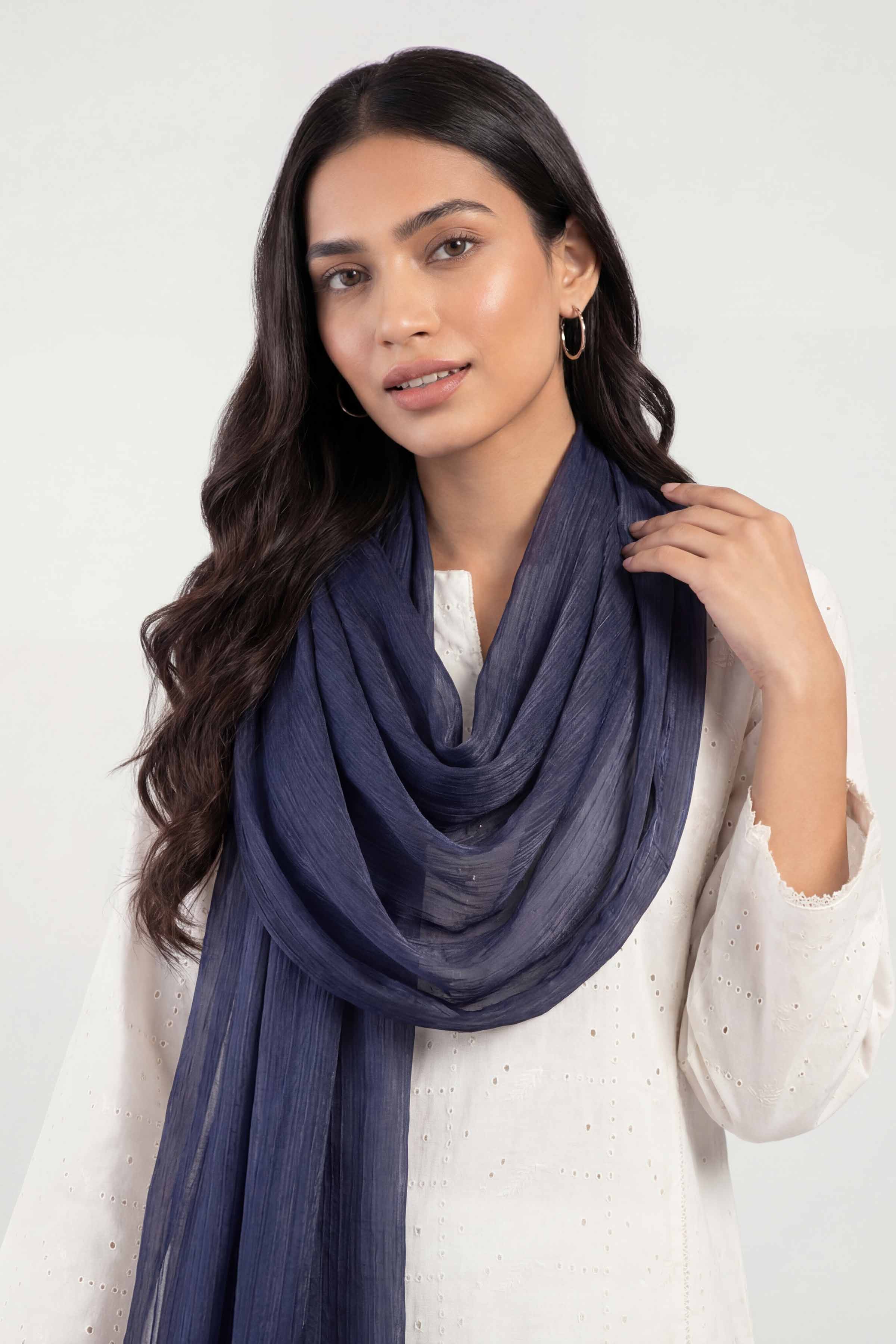 Dark Navy Women Scarf - 447812121