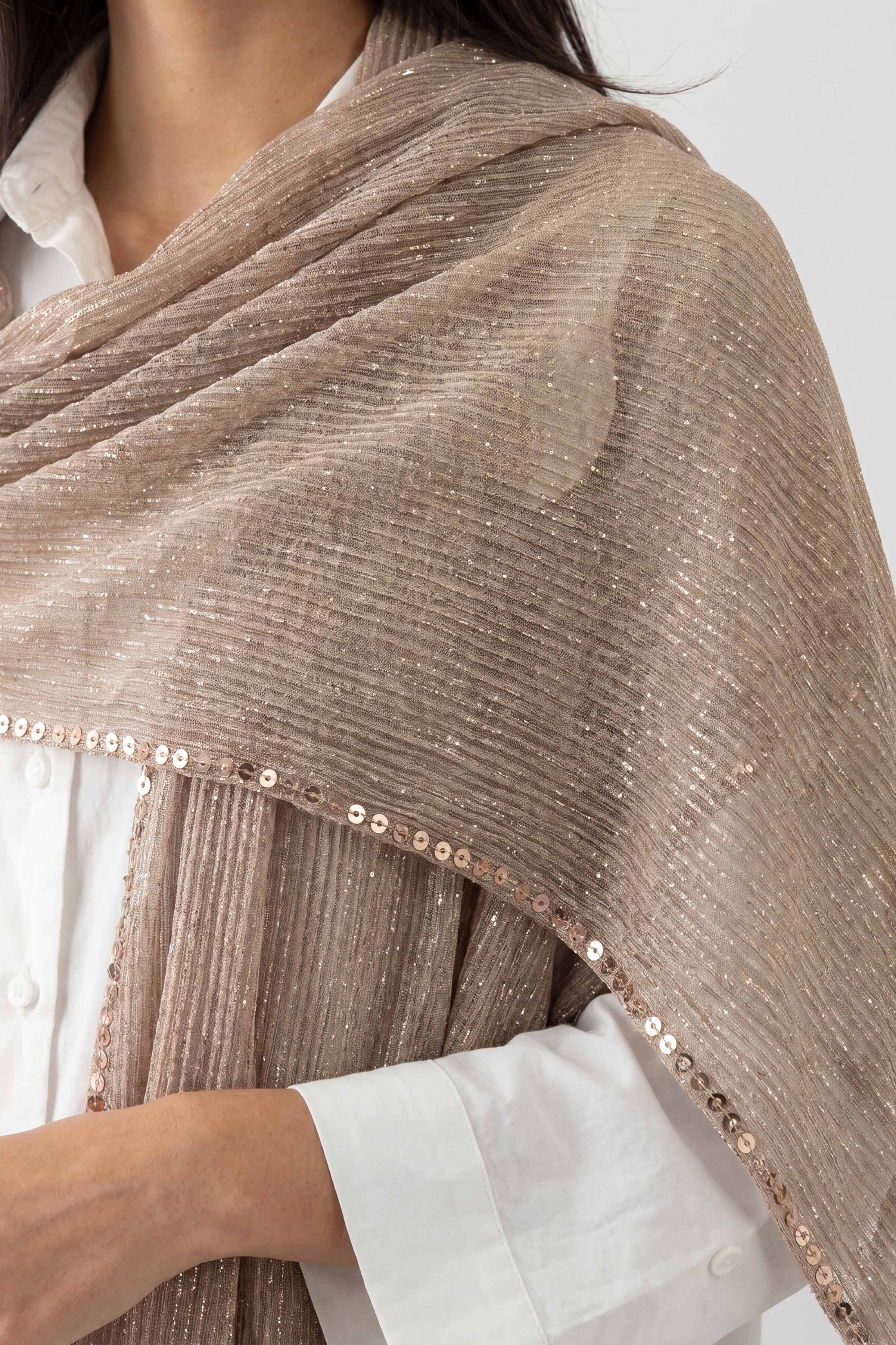 Beige Women Scarf - 447872118
