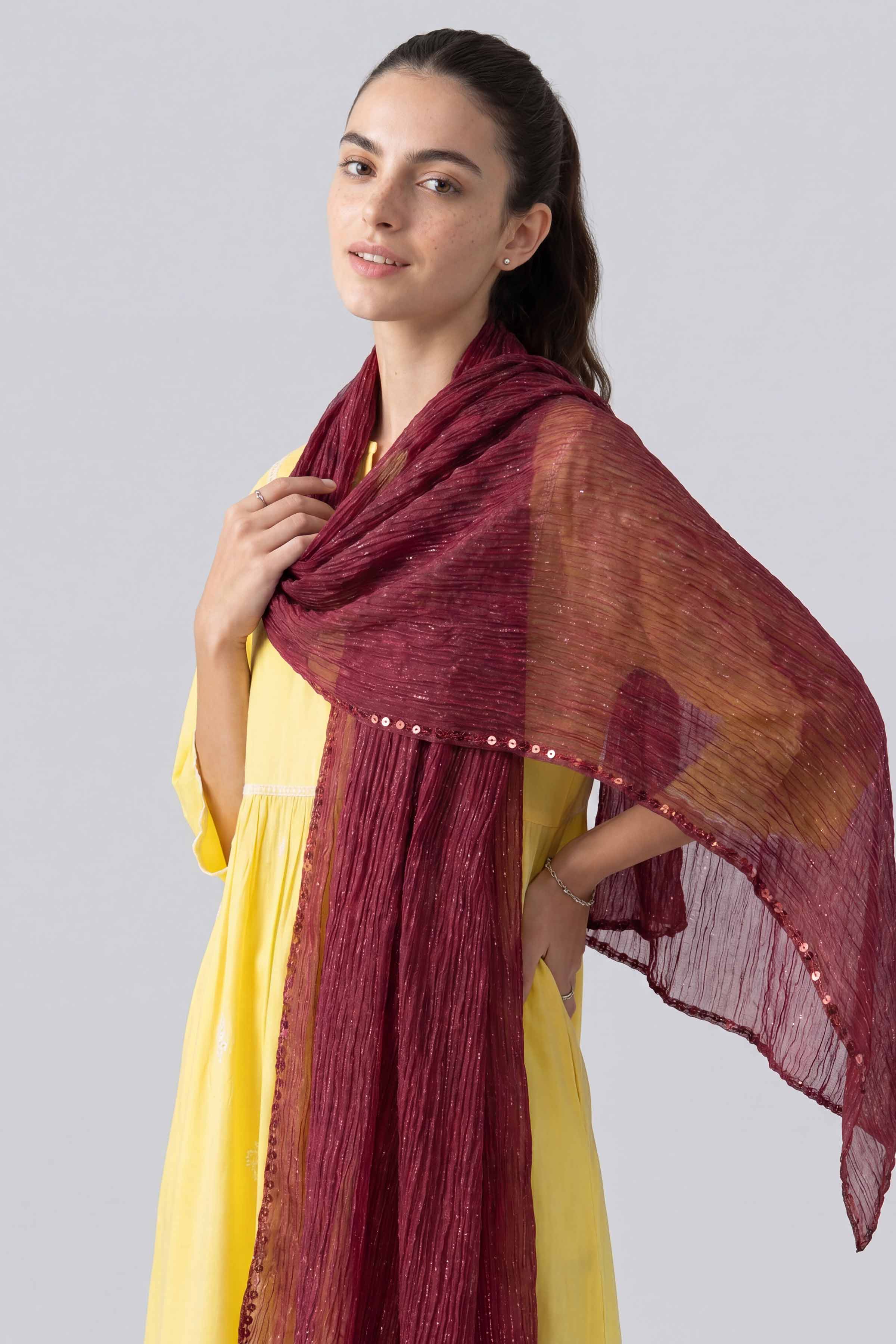 Maroon Women Scarf - 447872122