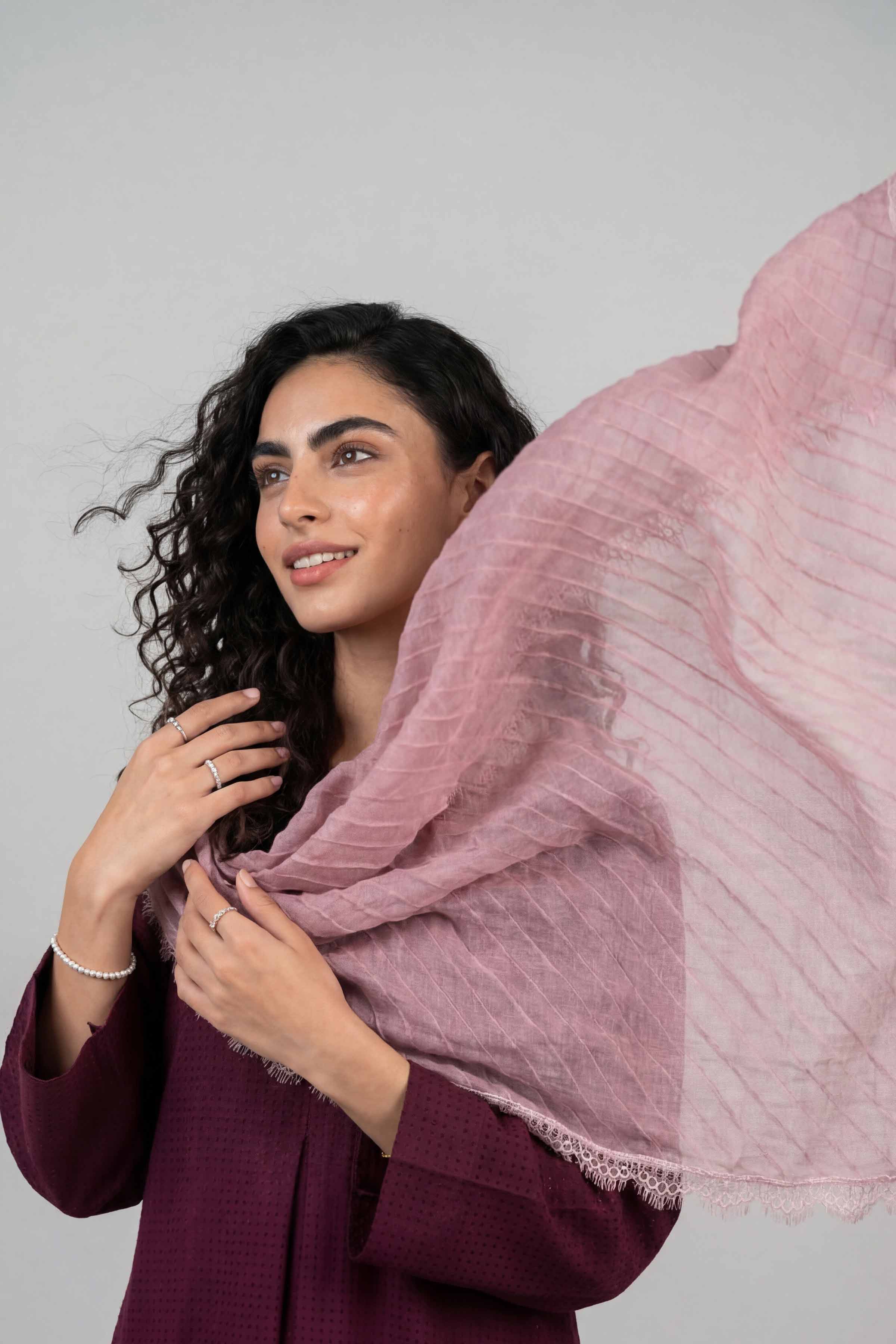 Purple Women Scarf - 72070971