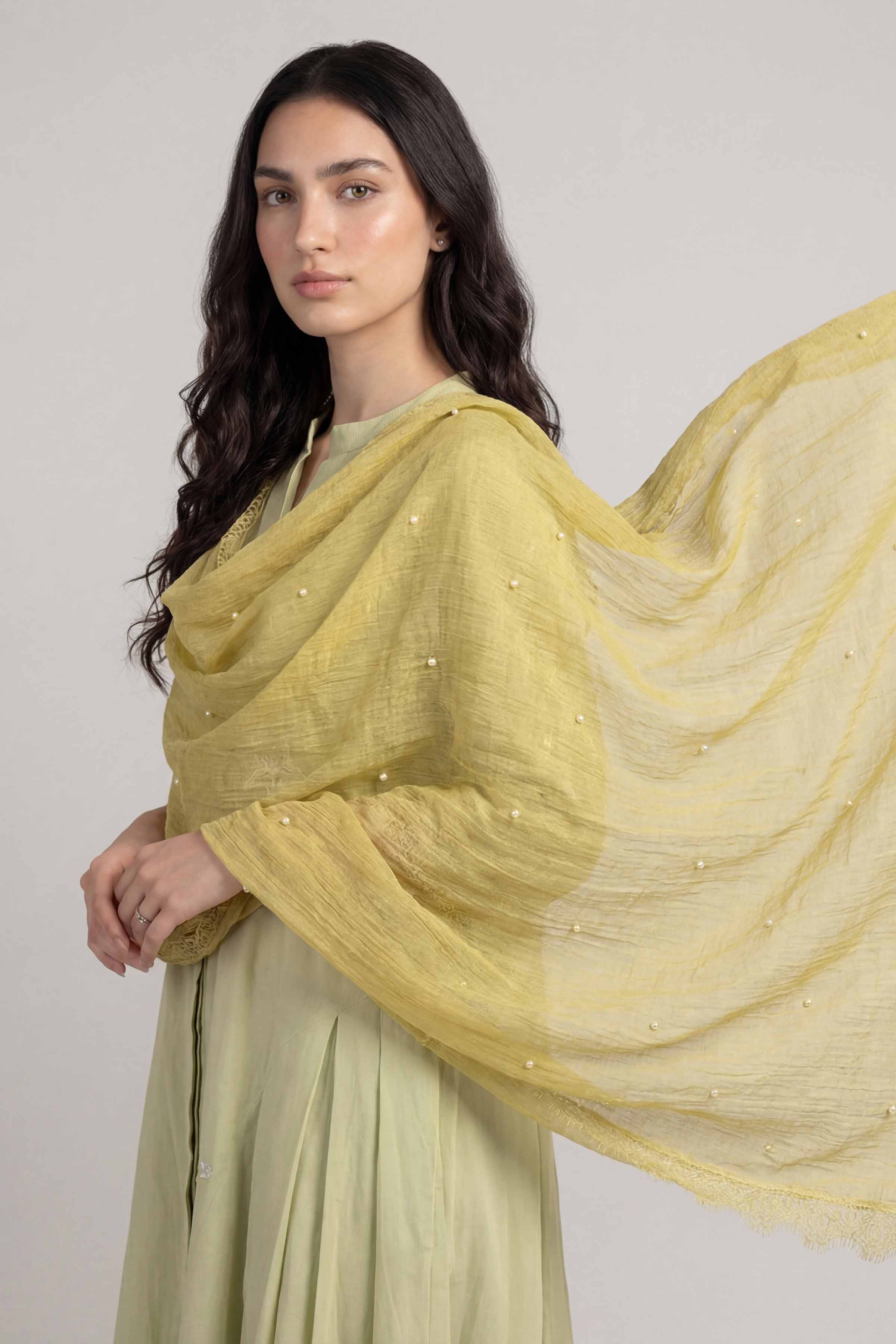 Yellow Women Scarf - 72070978