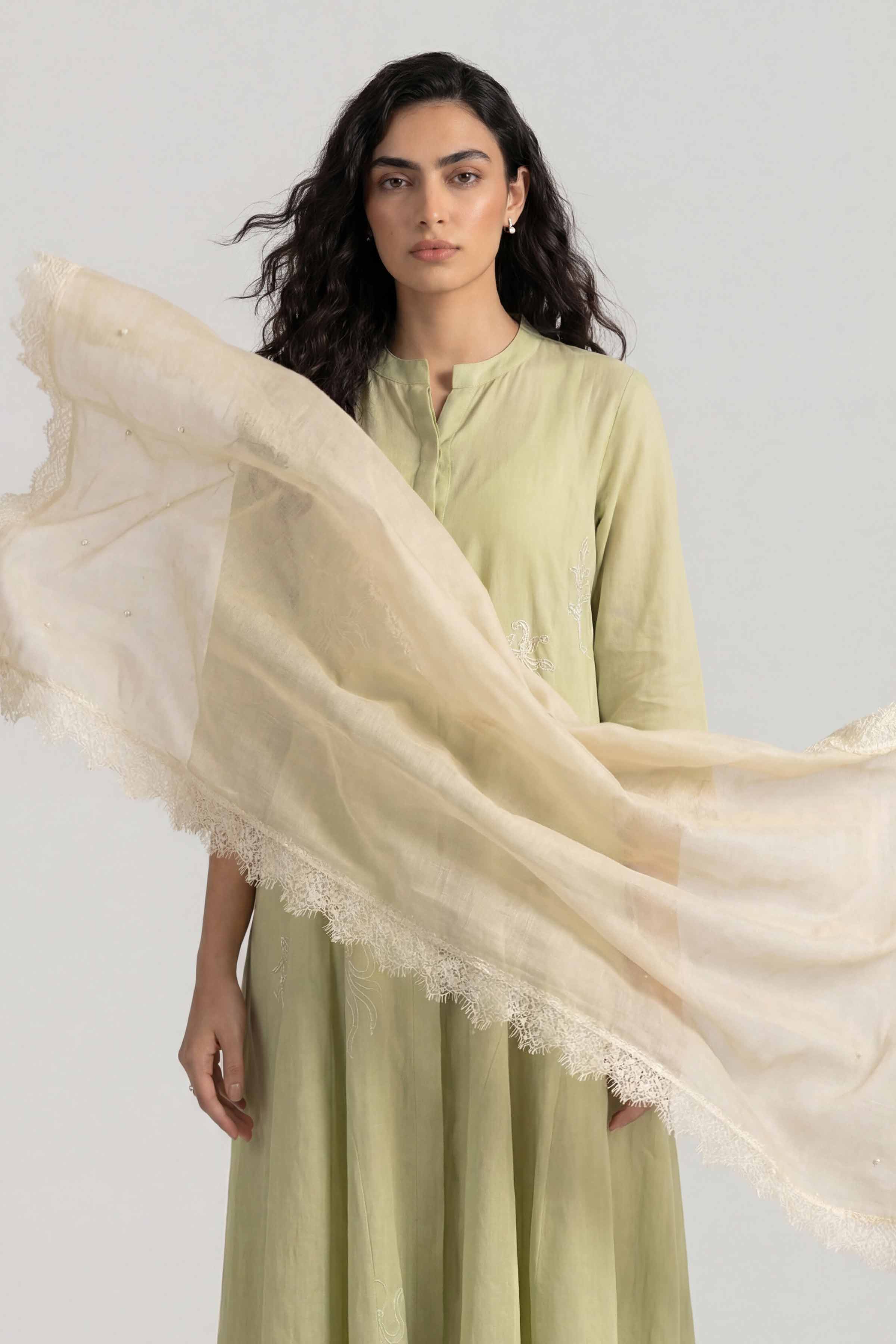 Beige Women Scarf - 72070980