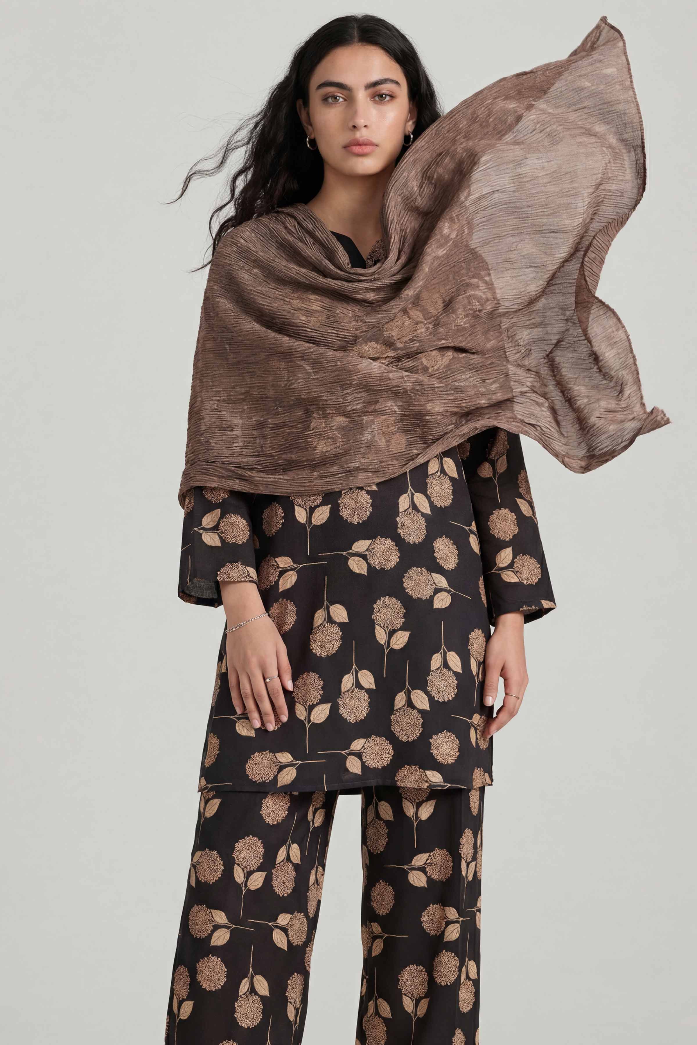 Coffee Women Scarf - 72070981