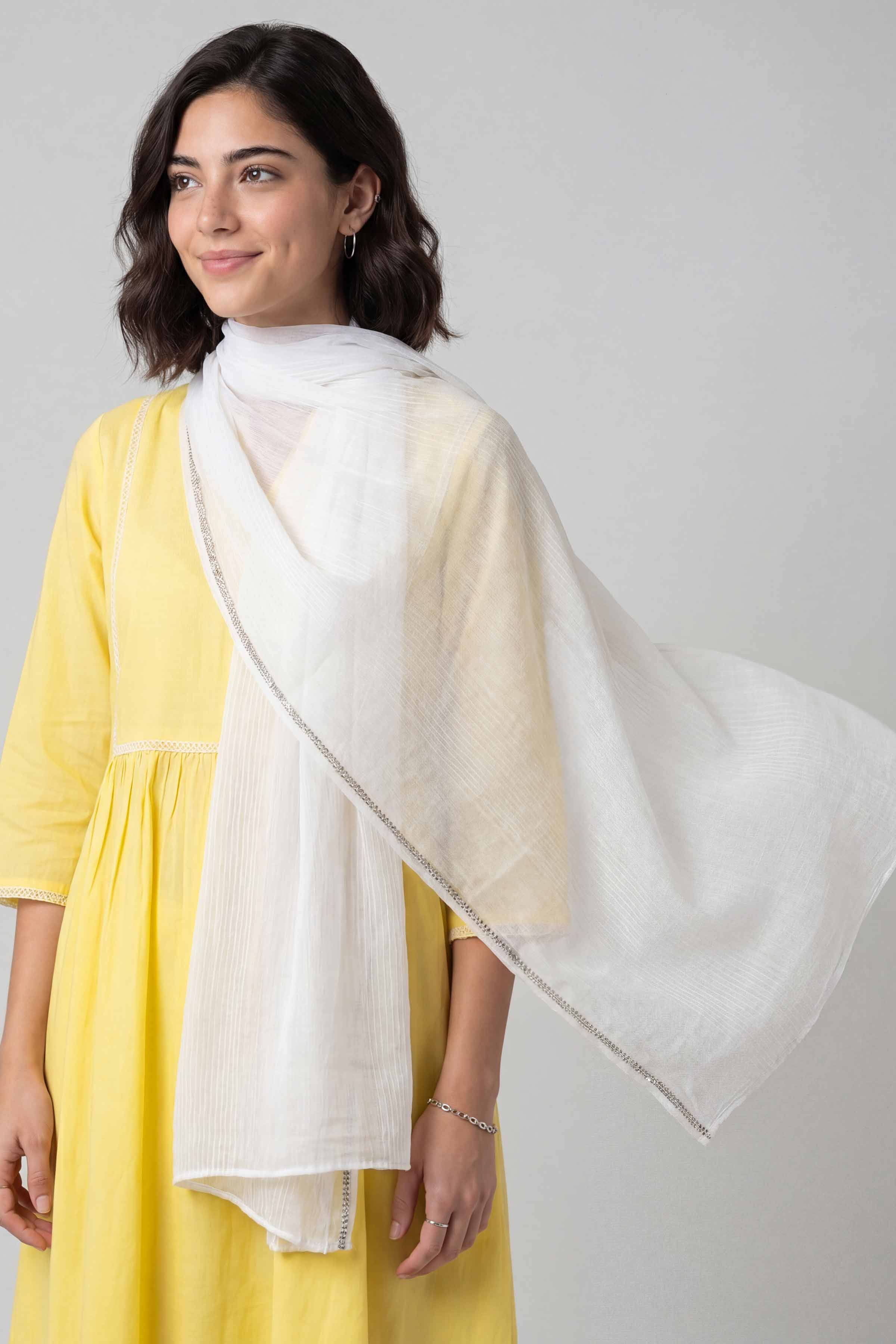 Off White Women Scarf - 448202107