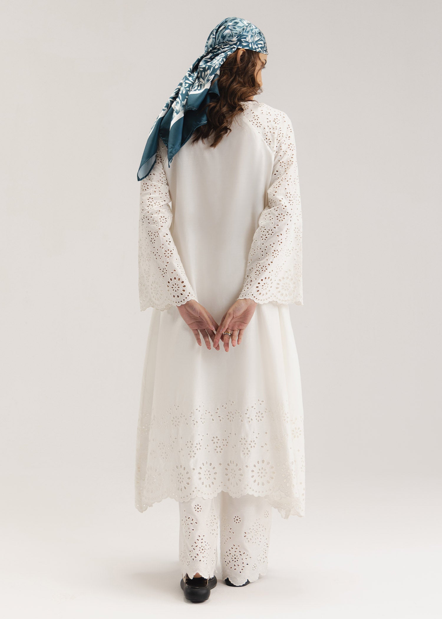 Schiffli Flared Dress- WS26-16