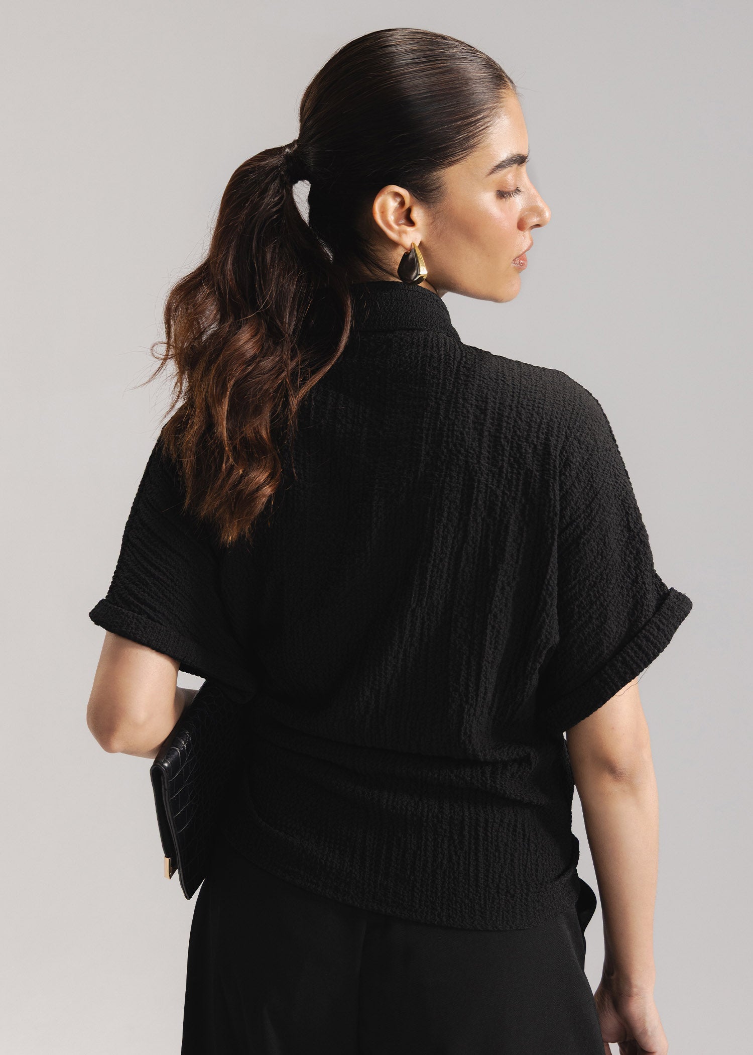 Loose Tie-Front Shirt- WS26-155