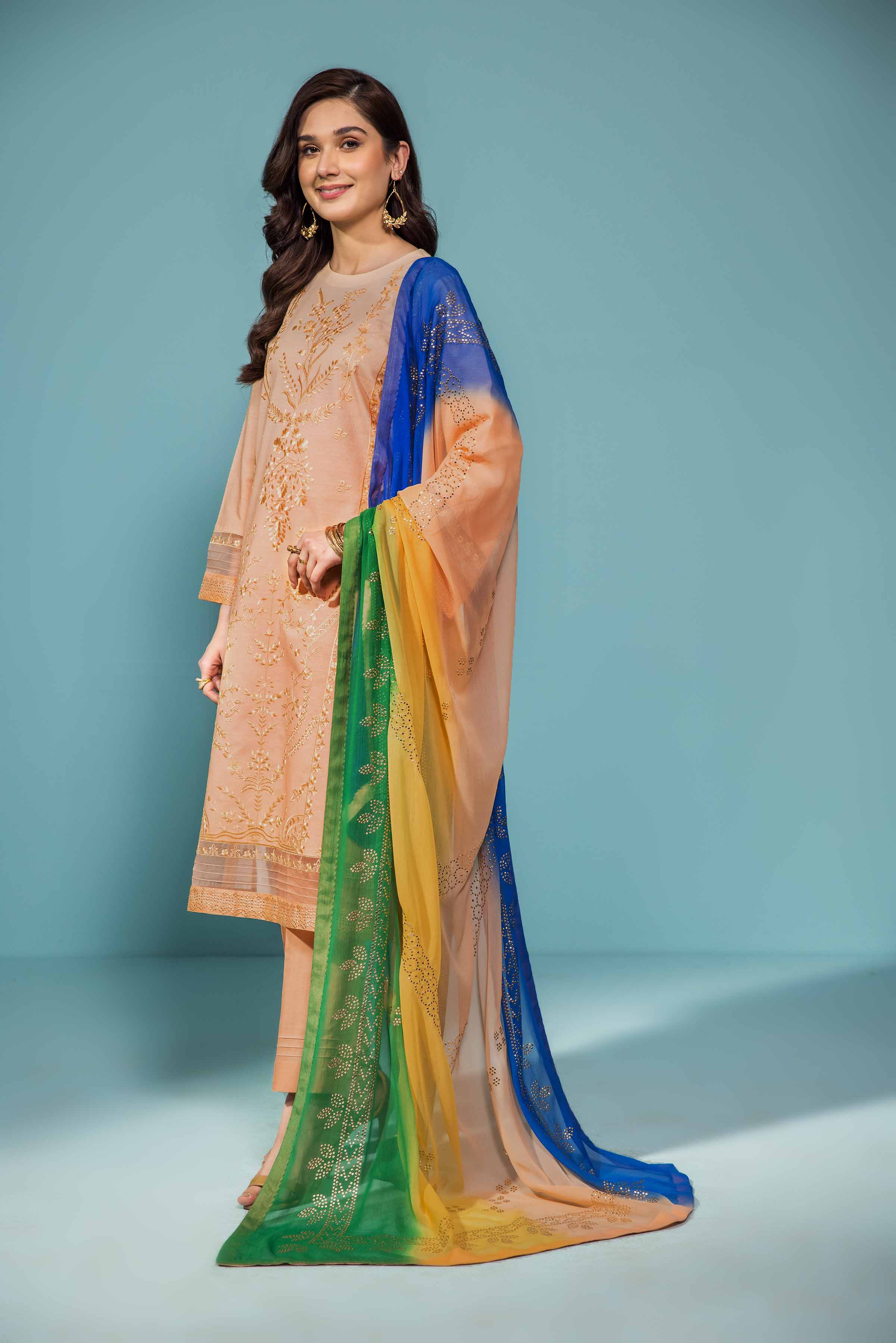 3 Piece - Printed Embellished Suit - 42301304