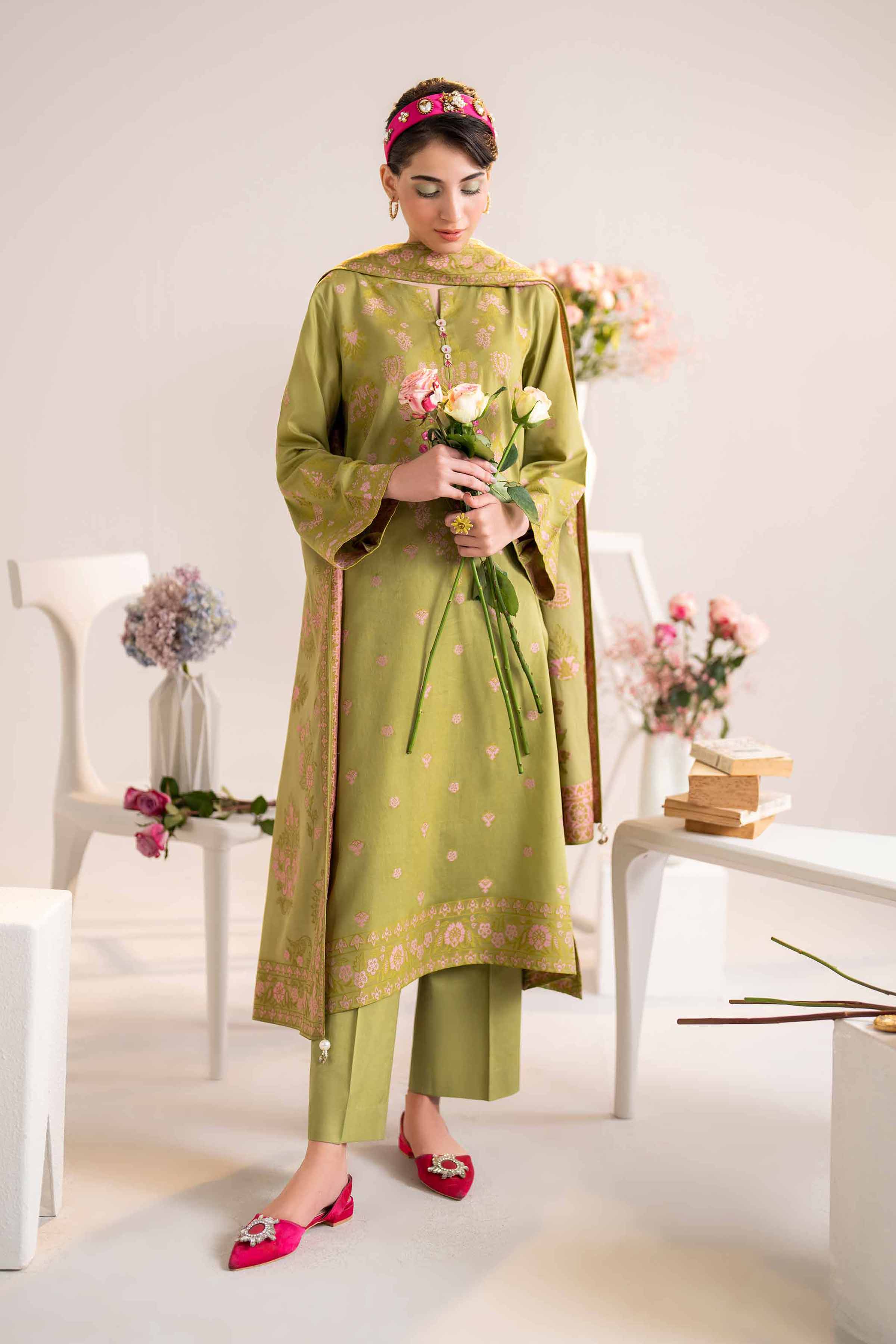 2 Piece - Jacquard Embroidered Suit - 42402157