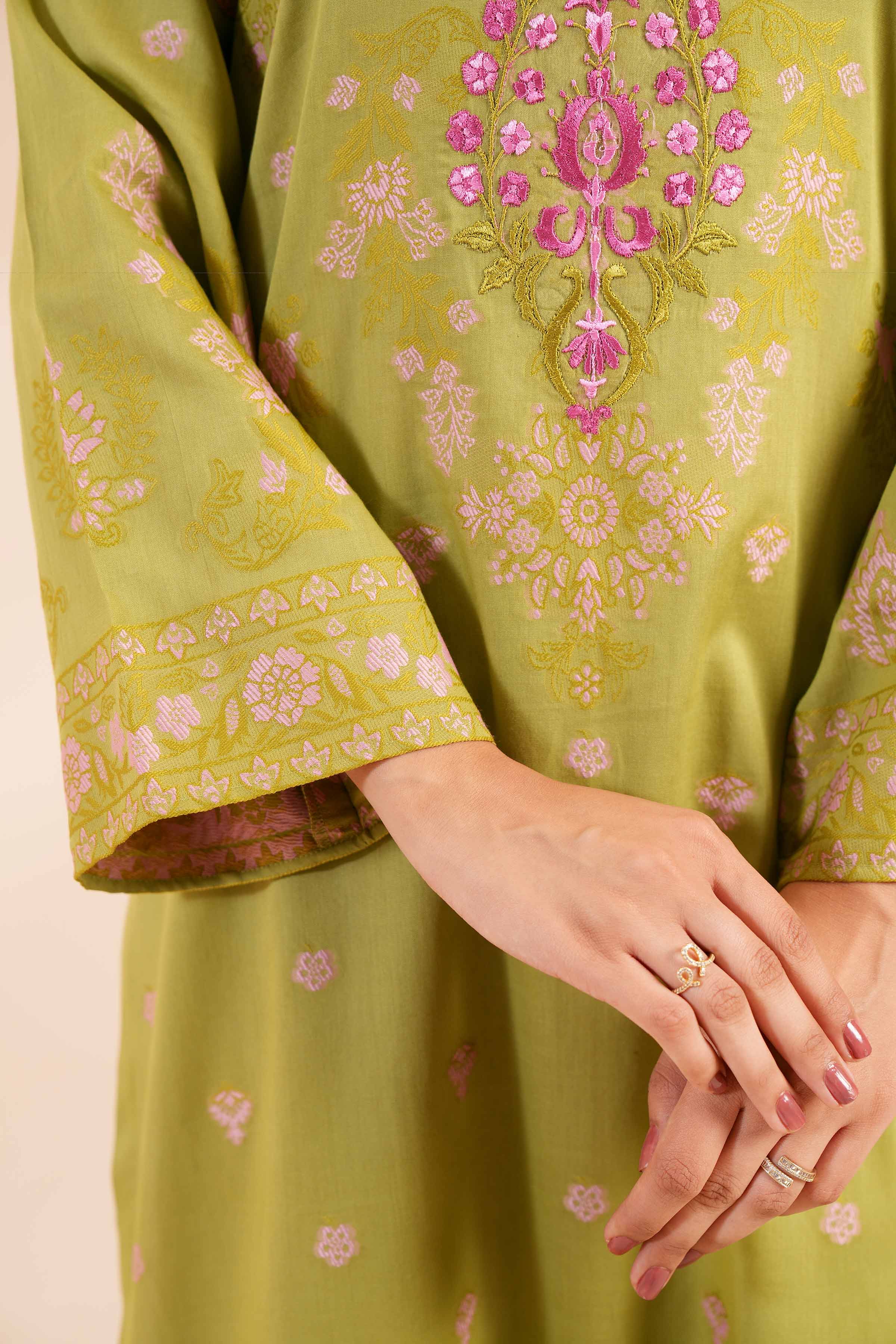 2 Piece - Jacquard Embroidered Suit - 42402157