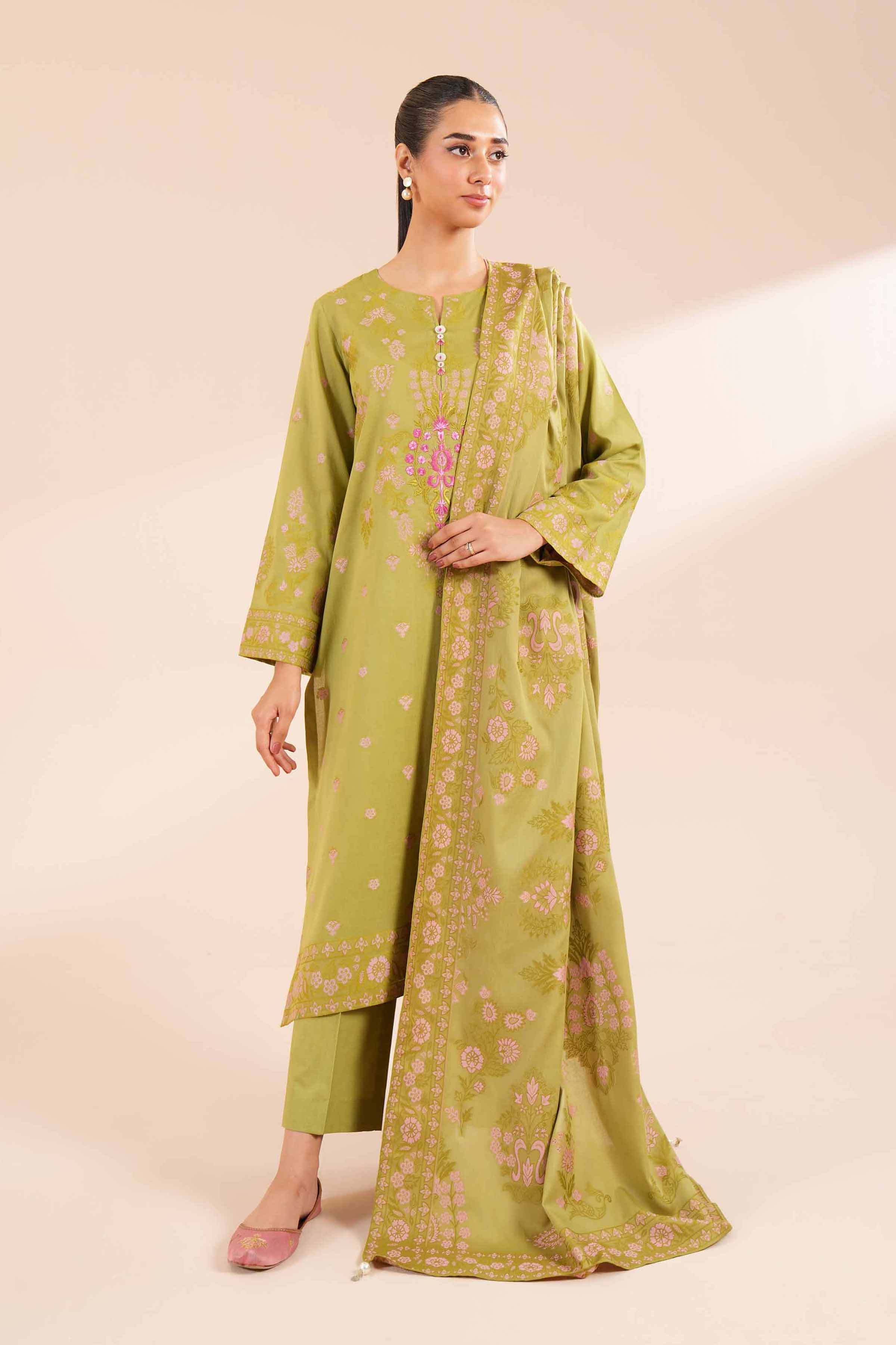 2 Piece - Jacquard Embroidered Suit - 42402157