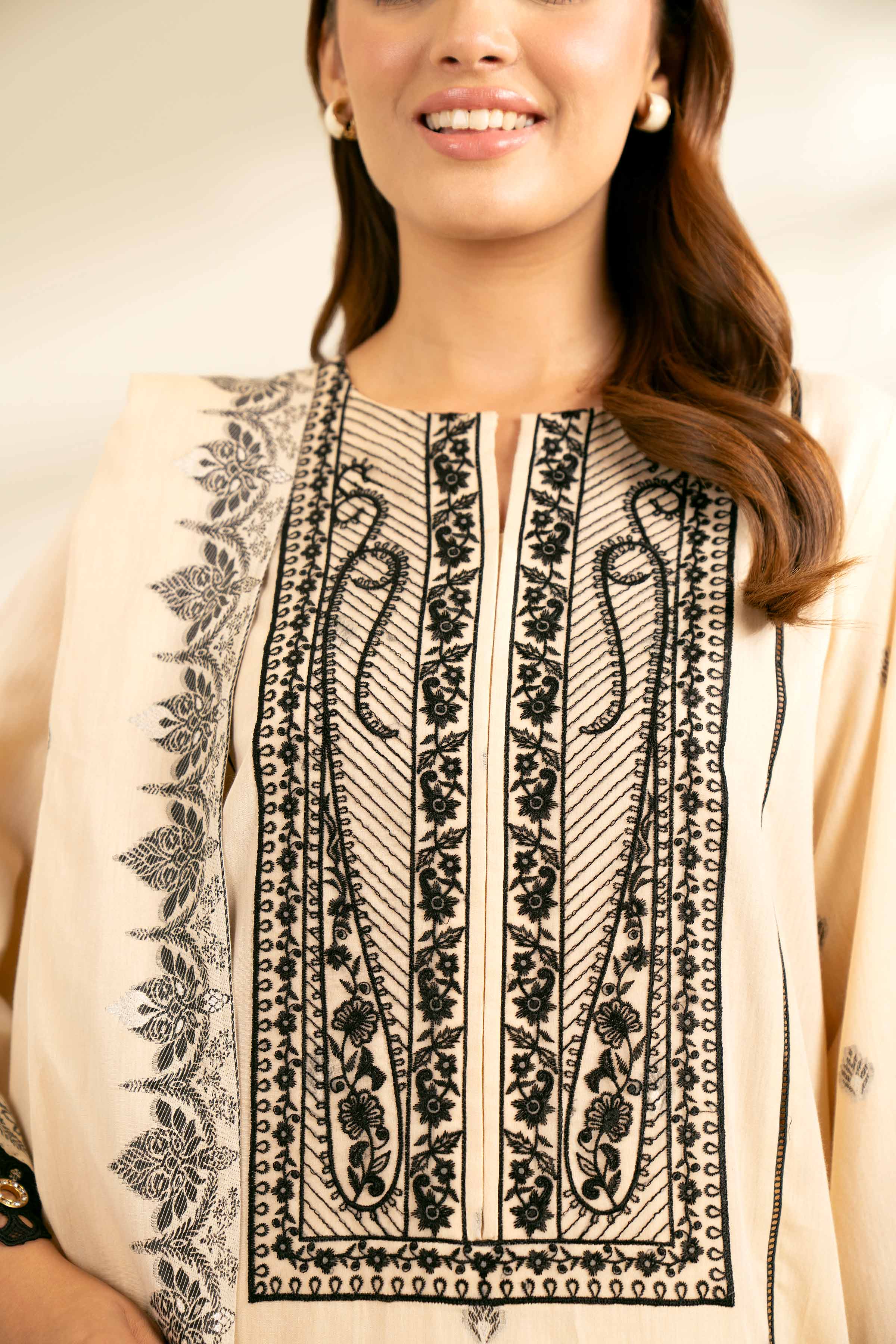 2 Piece - Jacquard Embroidered Suit - 42402161