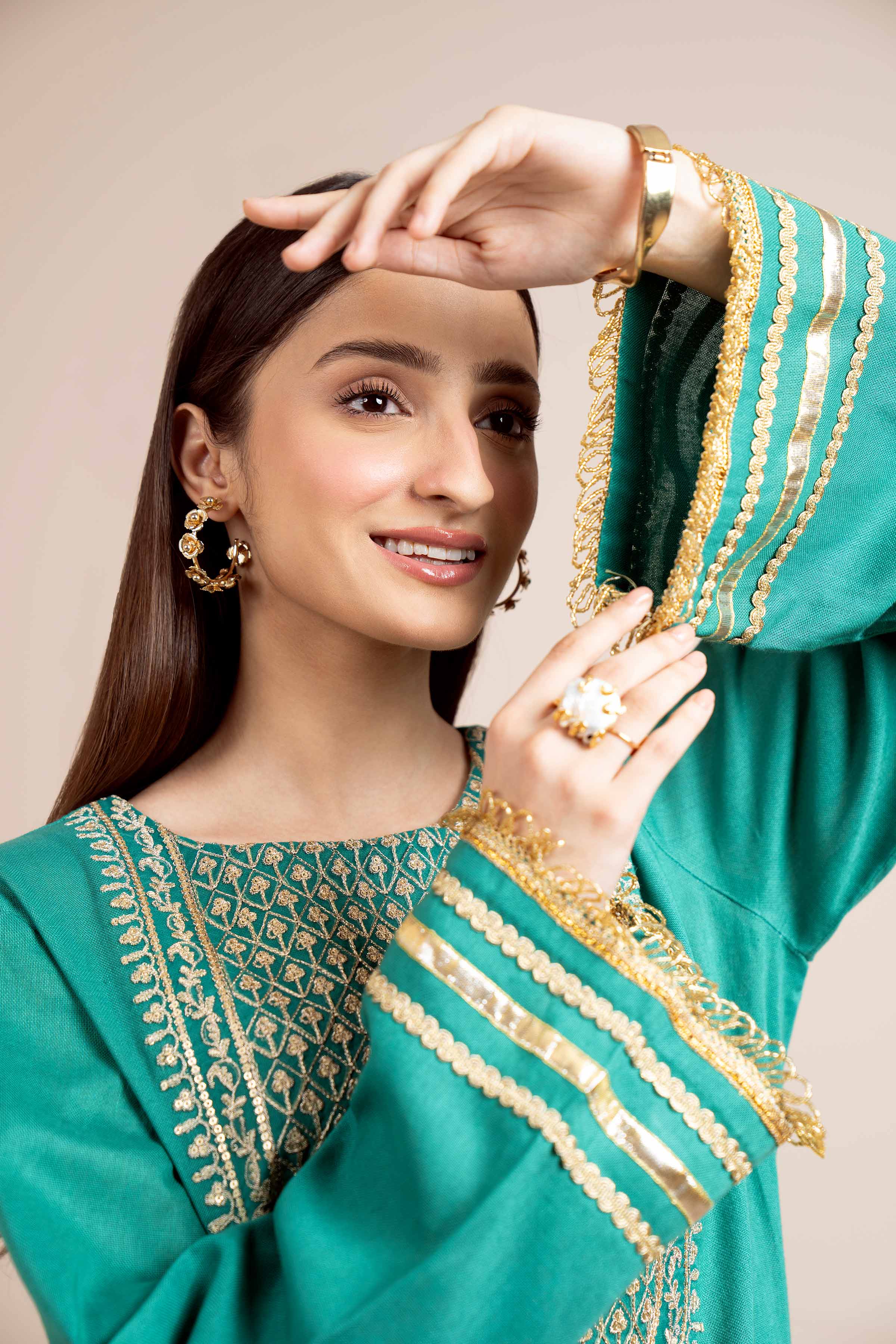 2 Piece - Dyed Embroidered Suit - 42404022