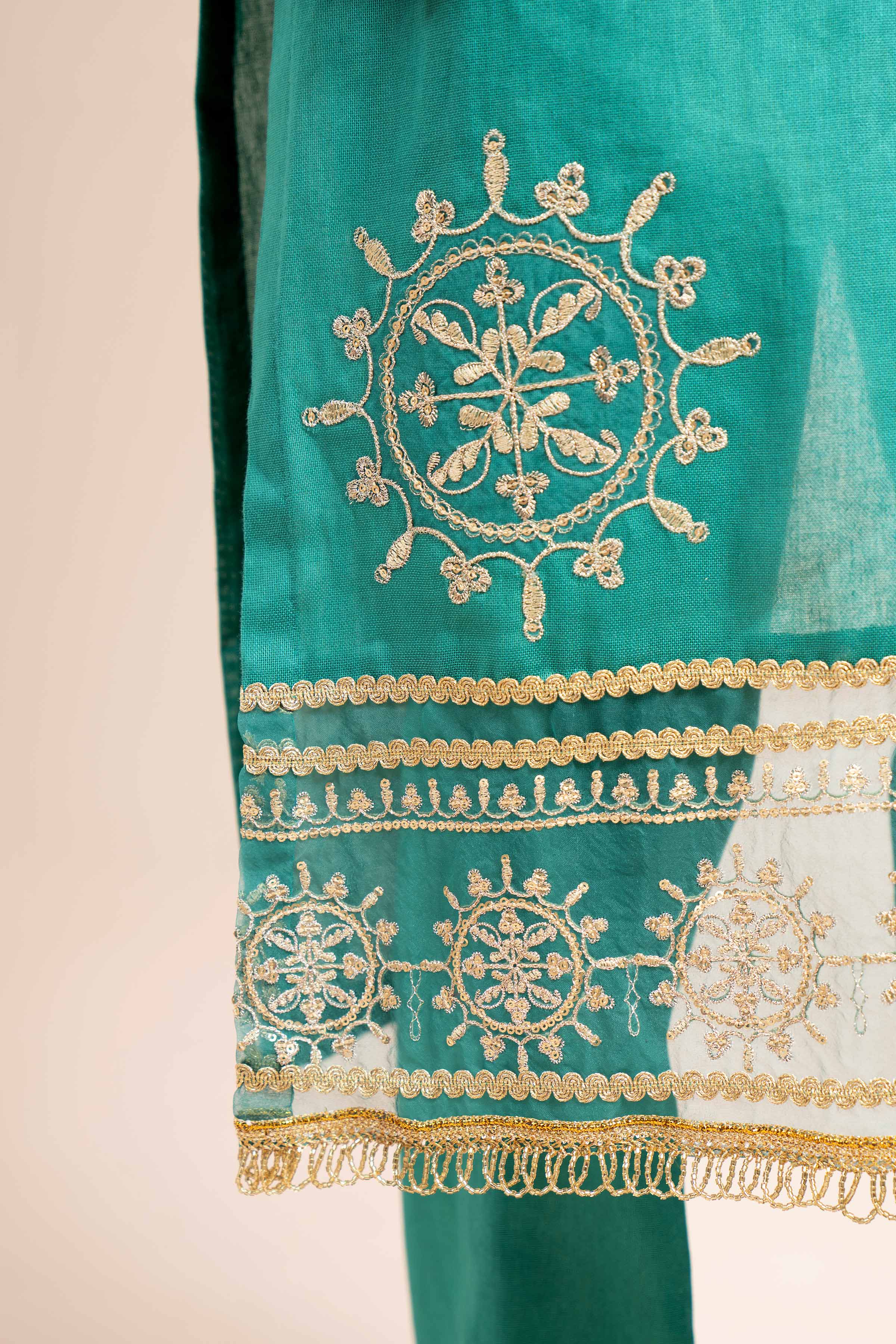 2 Piece - Dyed Embroidered Suit - 42404022