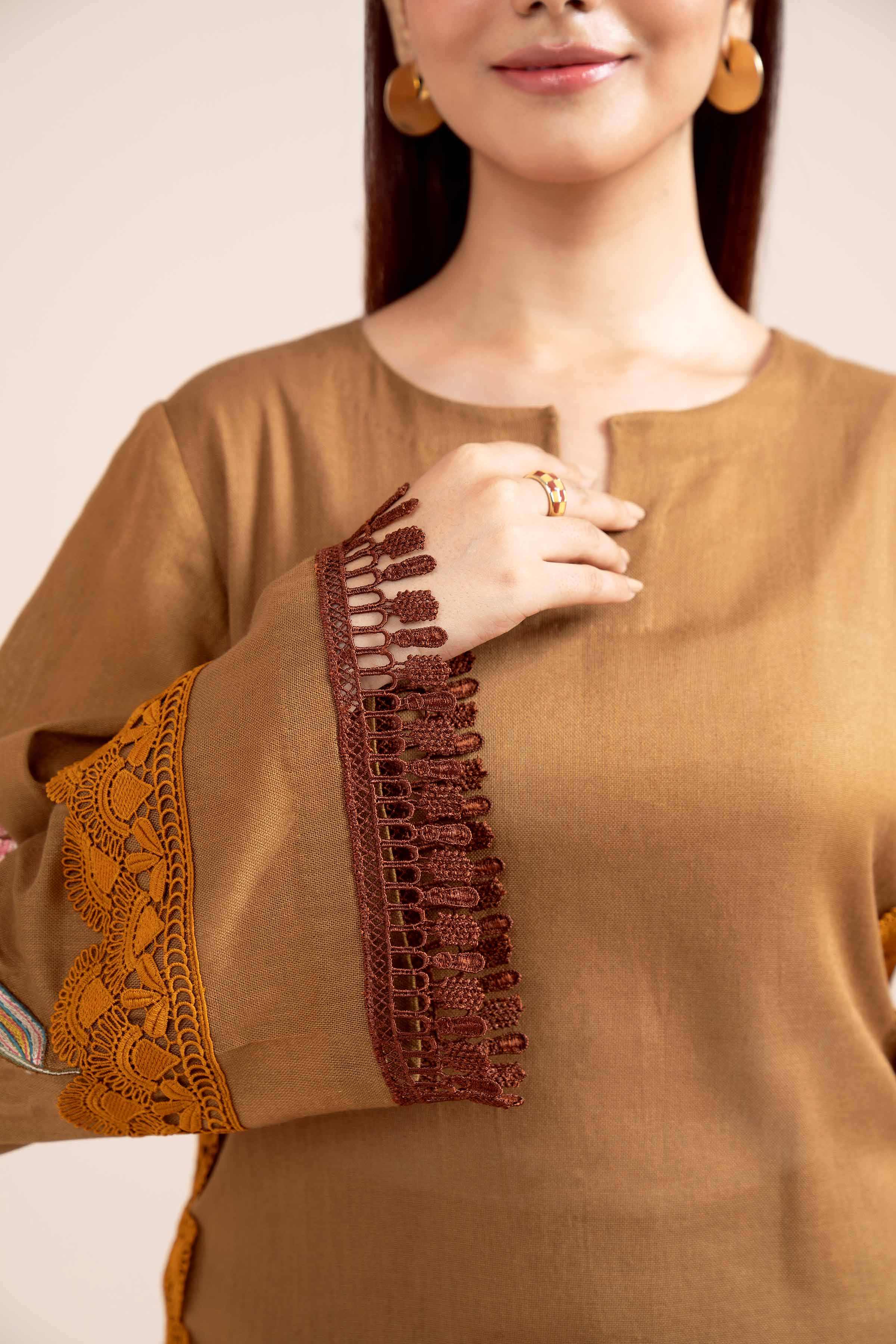 2 Piece - Dyed Embroidered Suit - 42404030