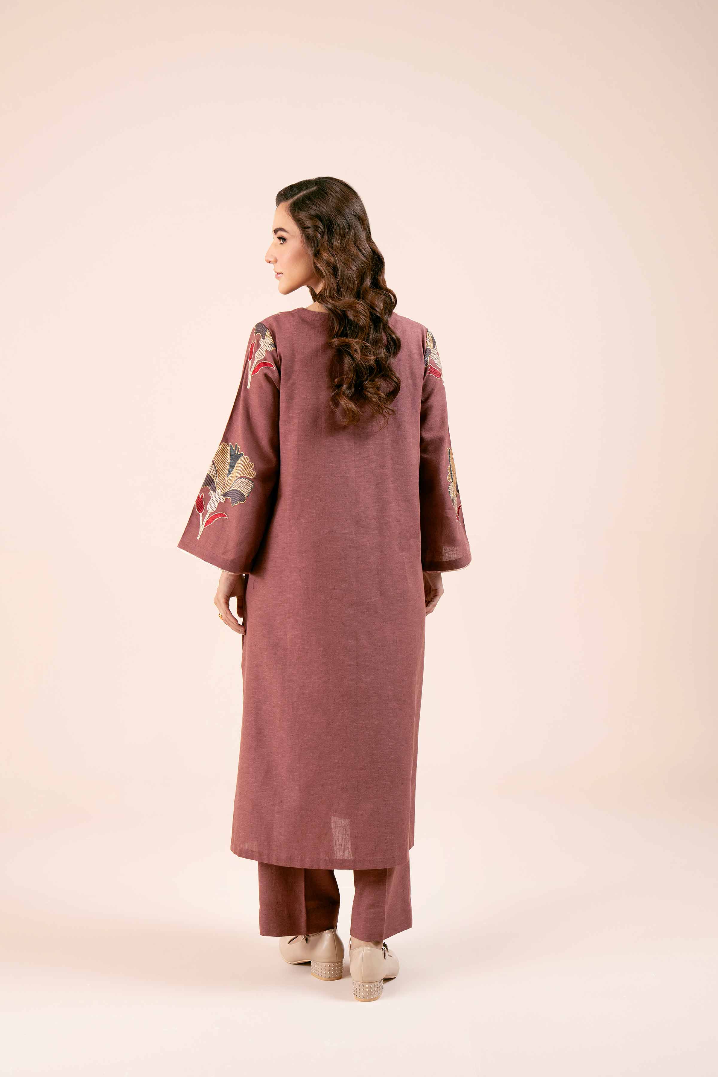 2 Piece - Dyed Embroidered Suit - 42404033