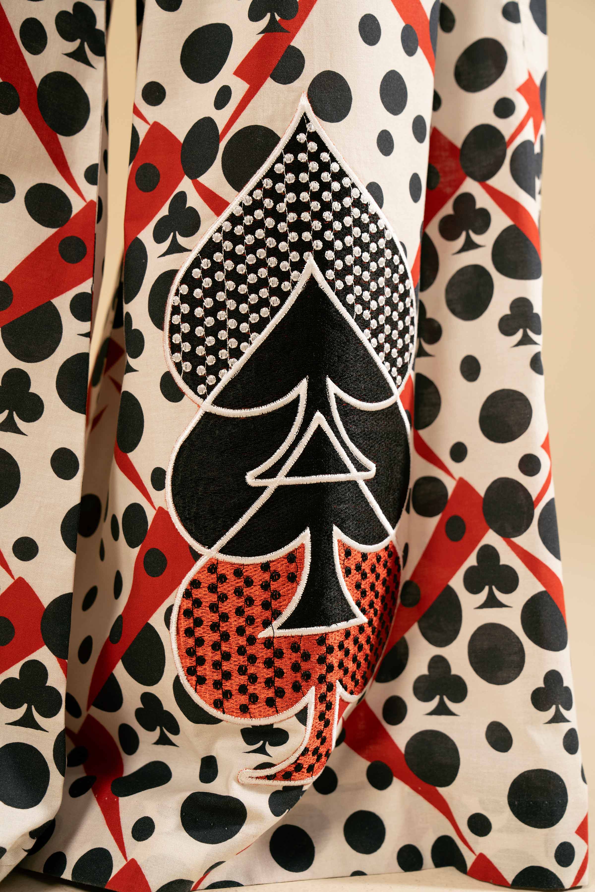 2 Piece - Printed Embroidered Suit - 42404052