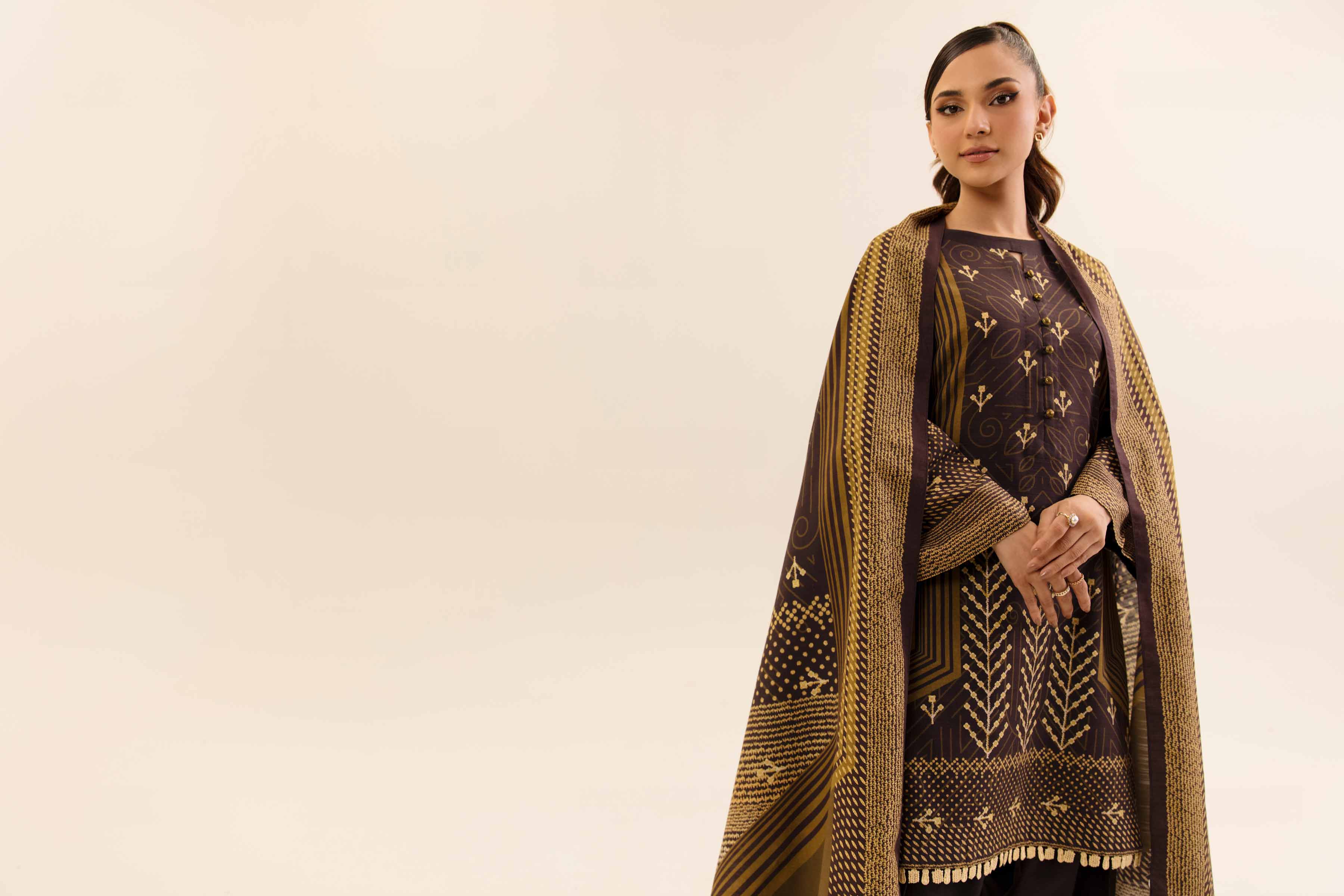 3 Piece - Digital Printed Suit - 42404224