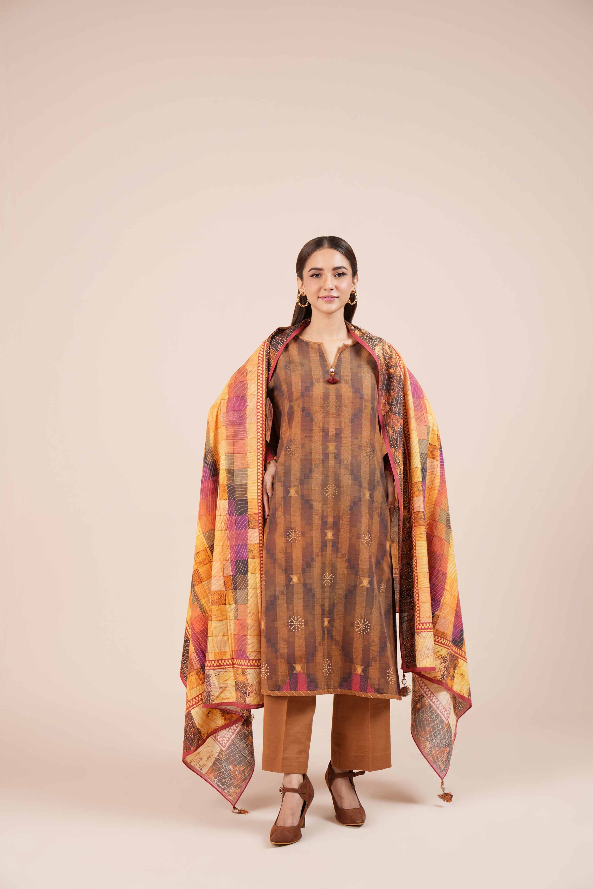 3 Piece - Digital Printed Suit - 42404228