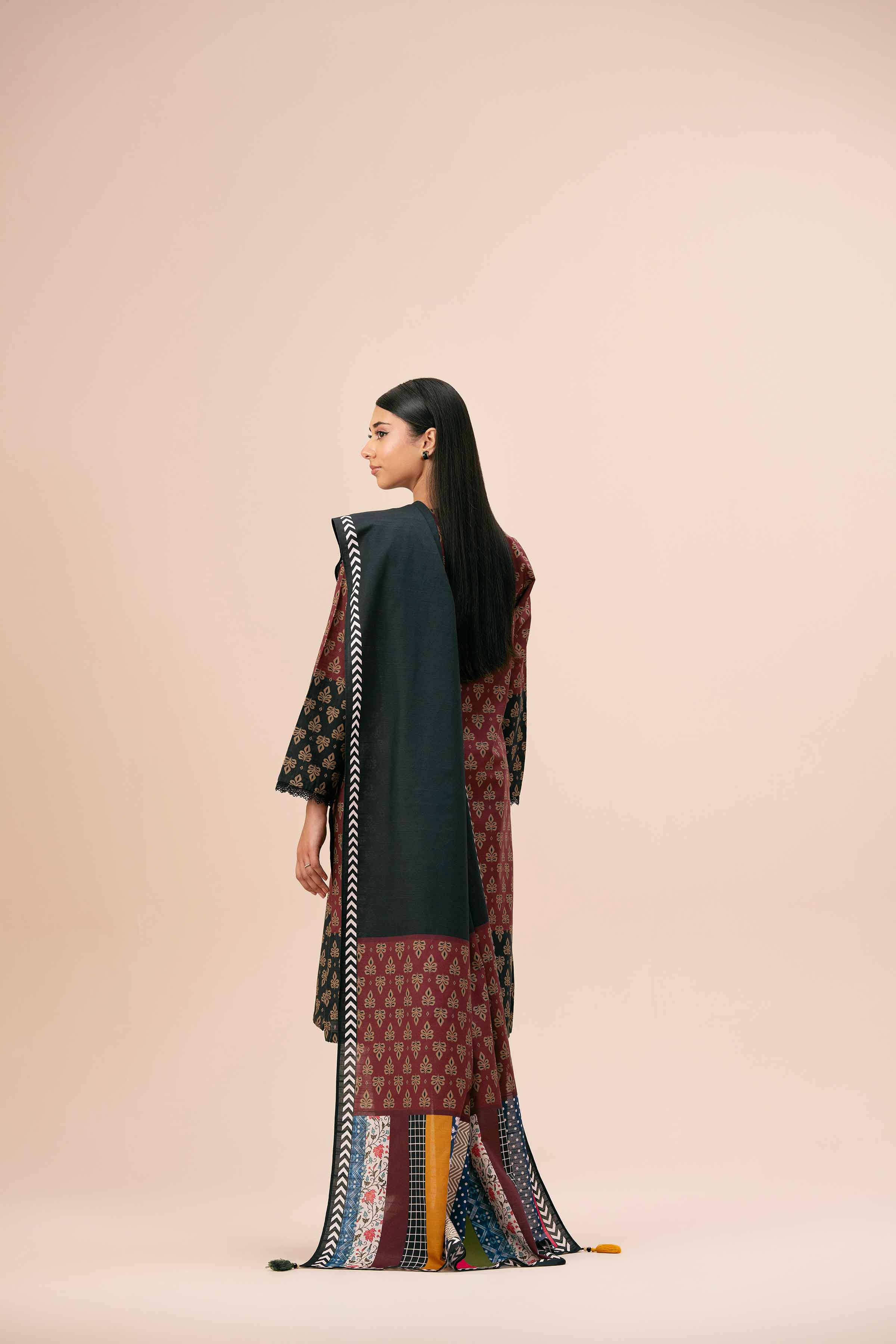 3 Piece - Digital Printed Suit - 42404231