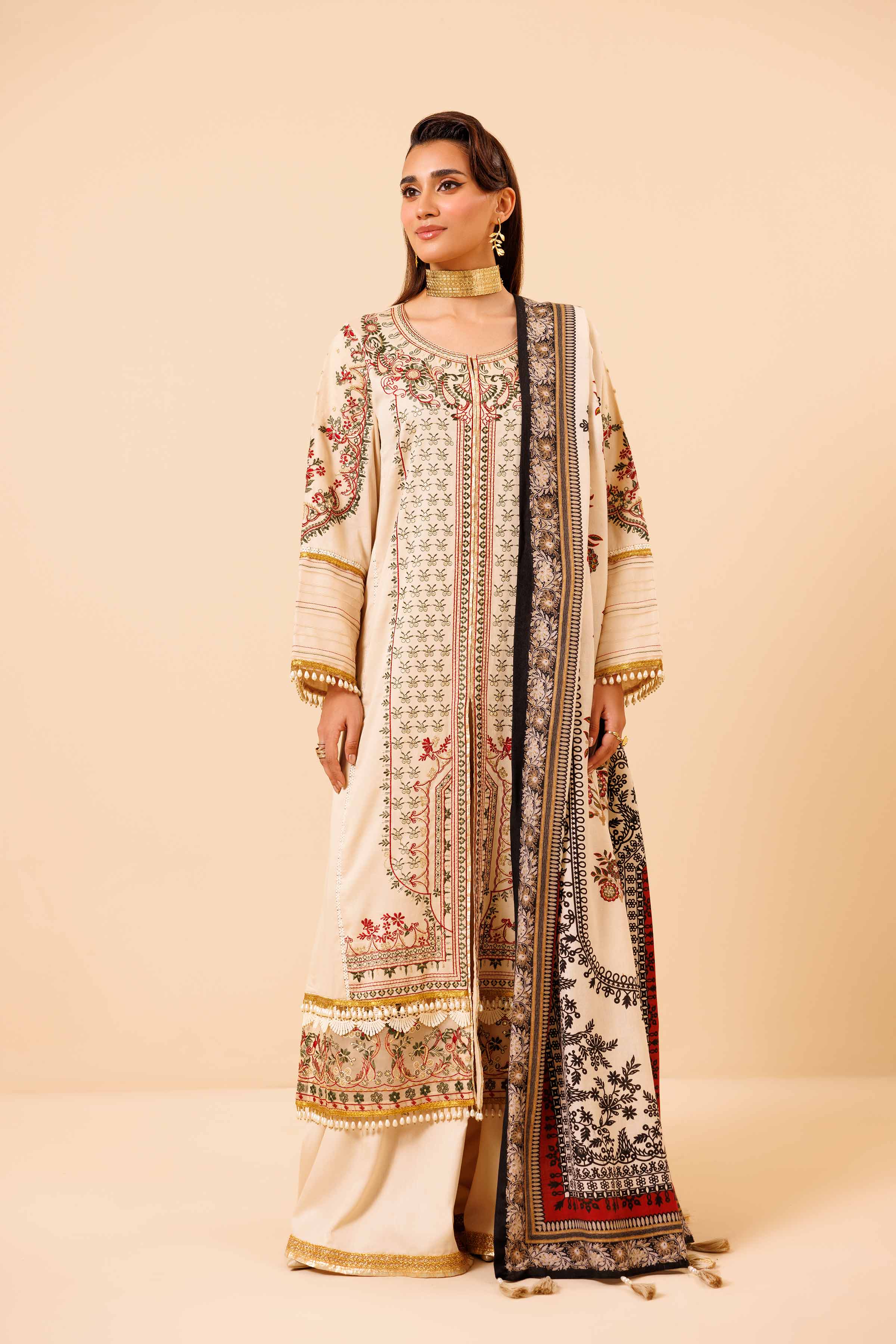 3 Piece - Embroidered Suit - 42404286