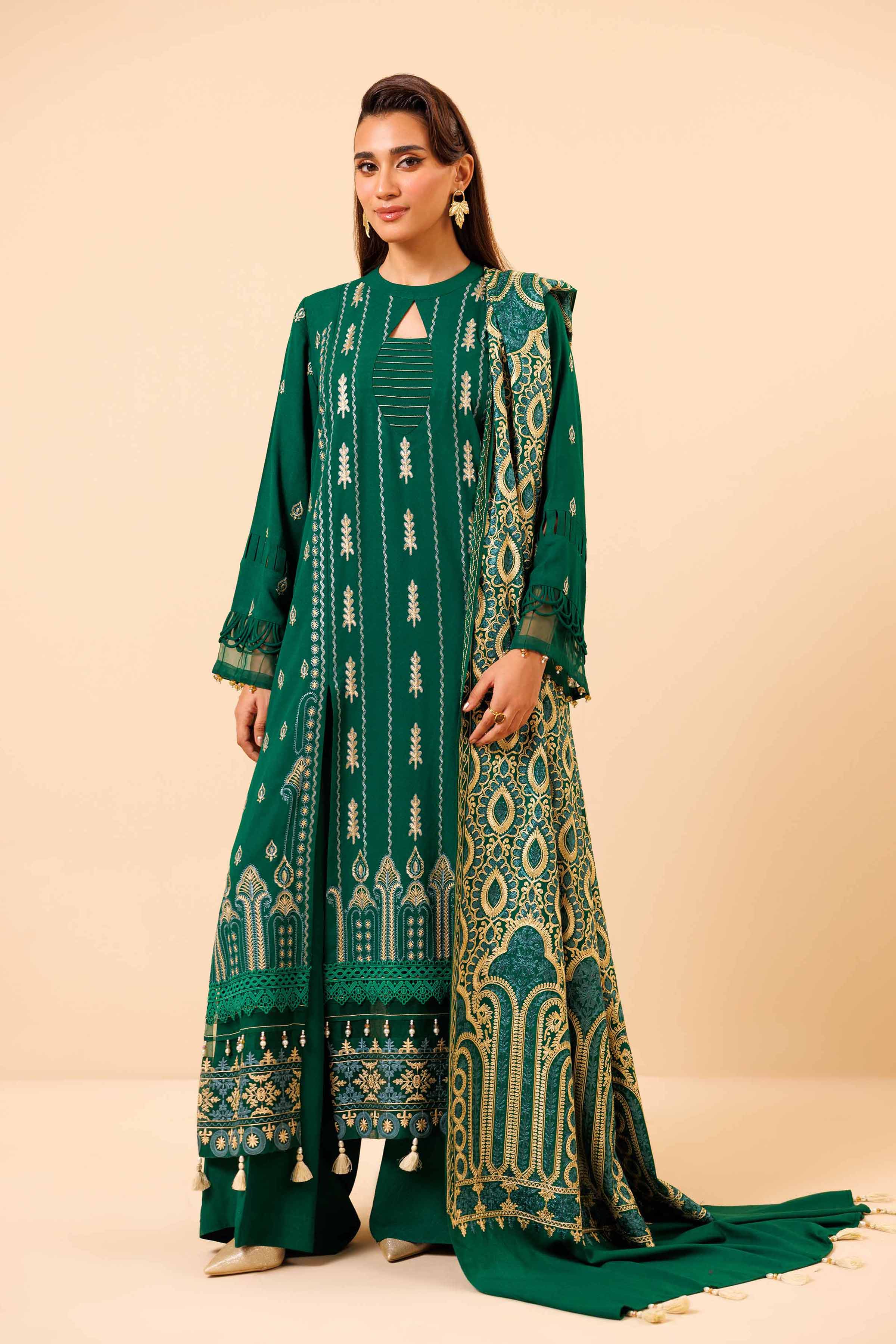 3 Piece - Embroidered Suit - 42404388