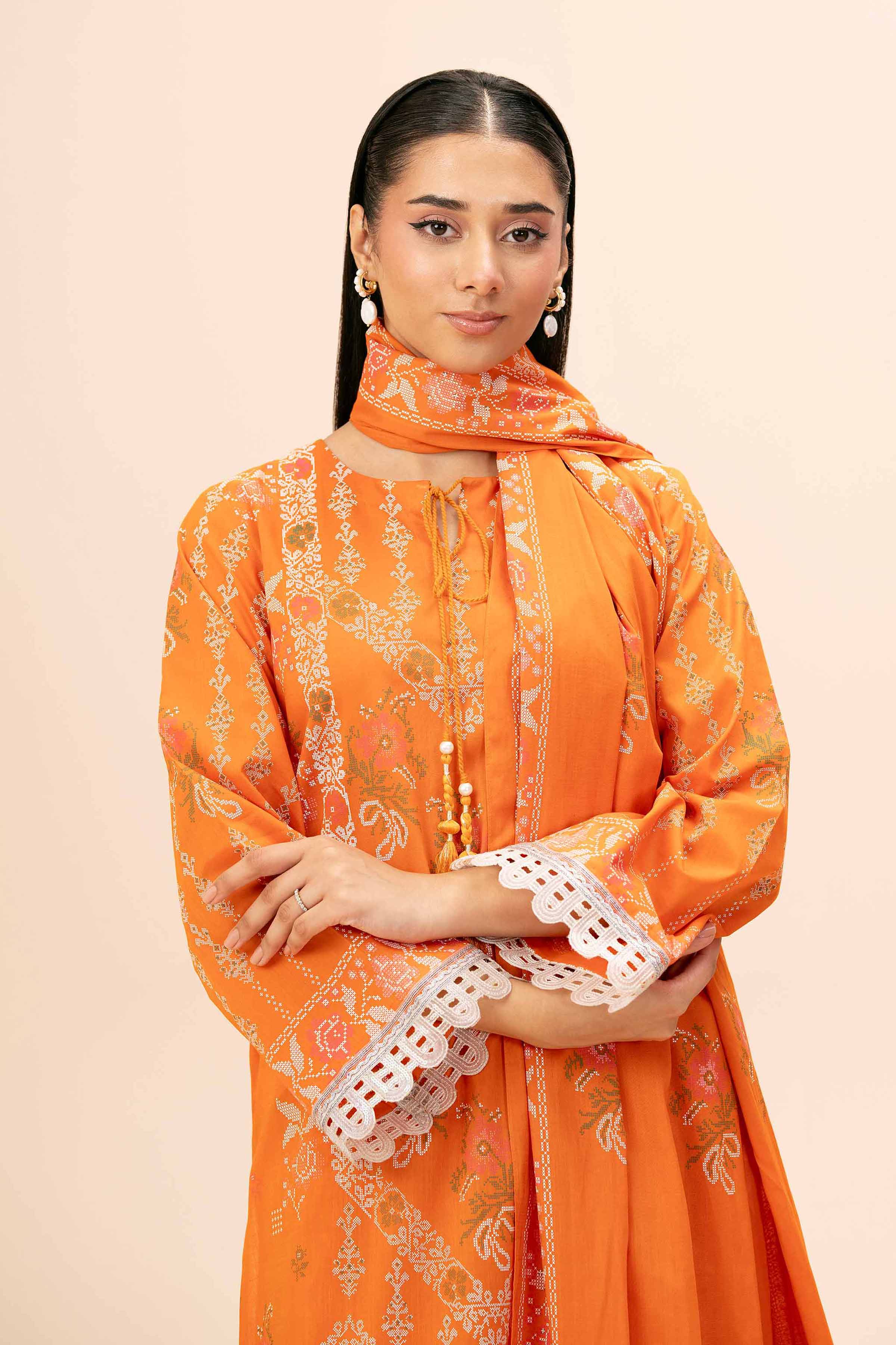 3 Piece - Paste Printed Suit - 42404580