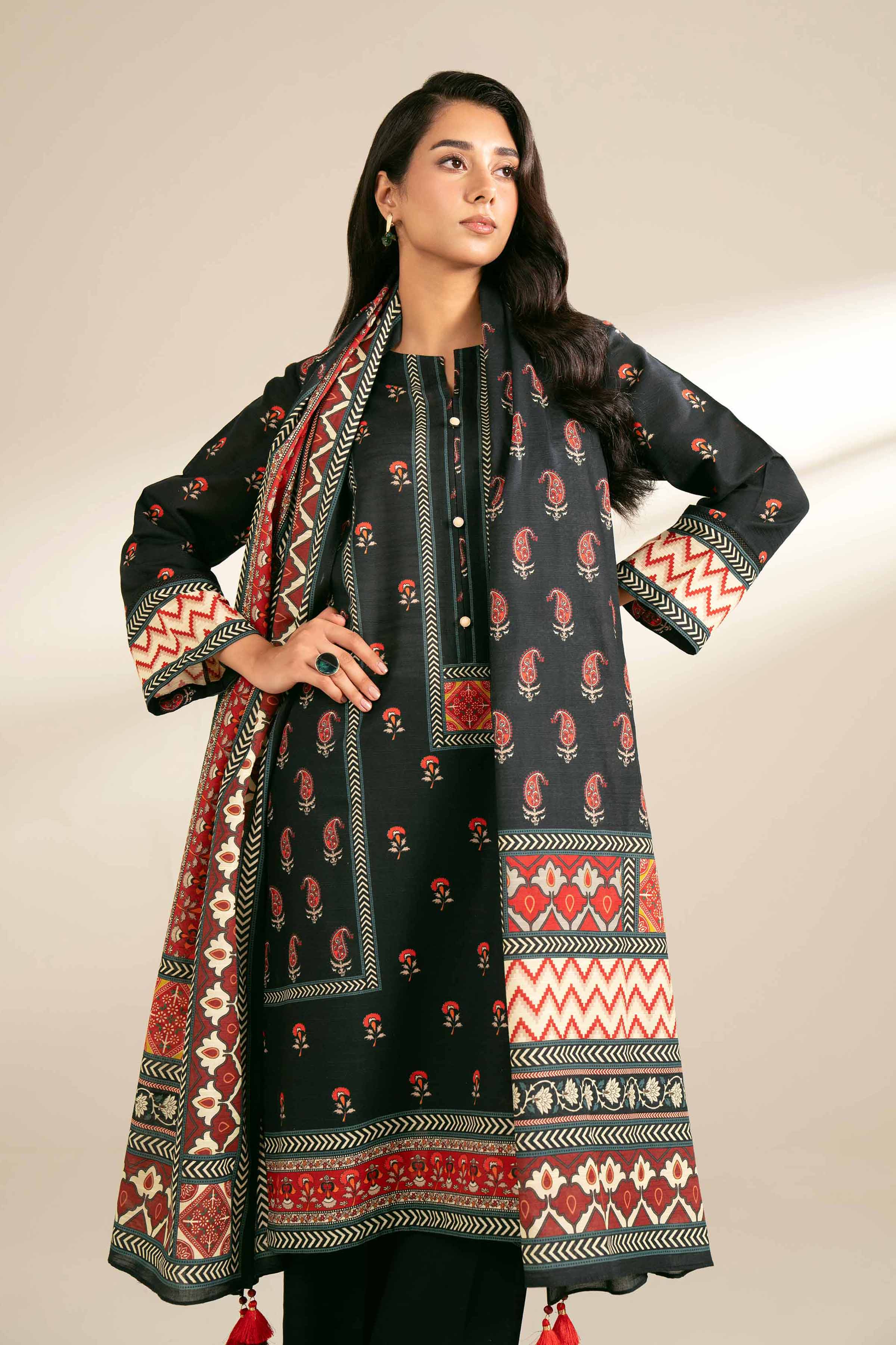 3 Piece - Digital Printed Suit - 42404929