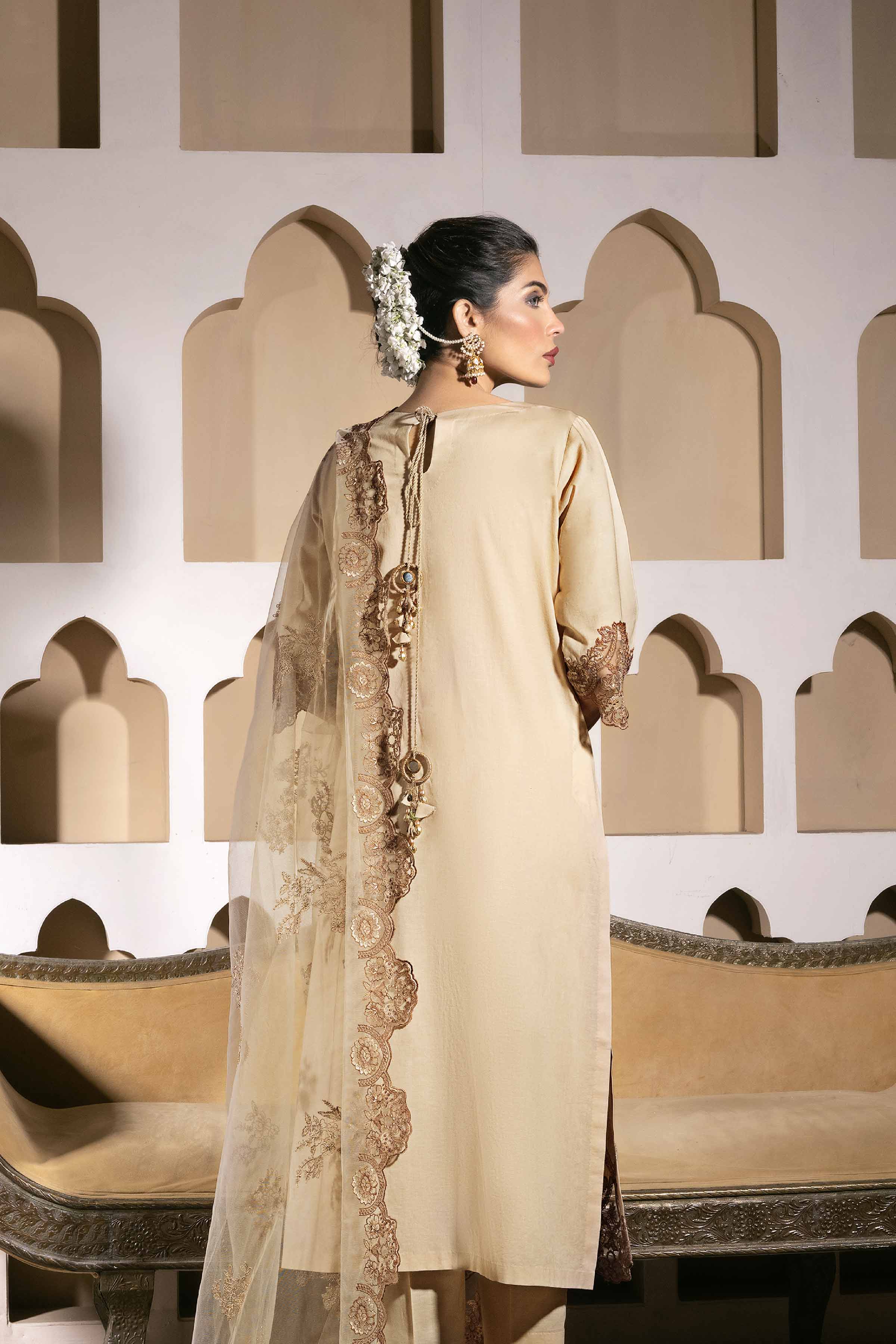 3 Piece - Embroidered Suit - KFS24-46