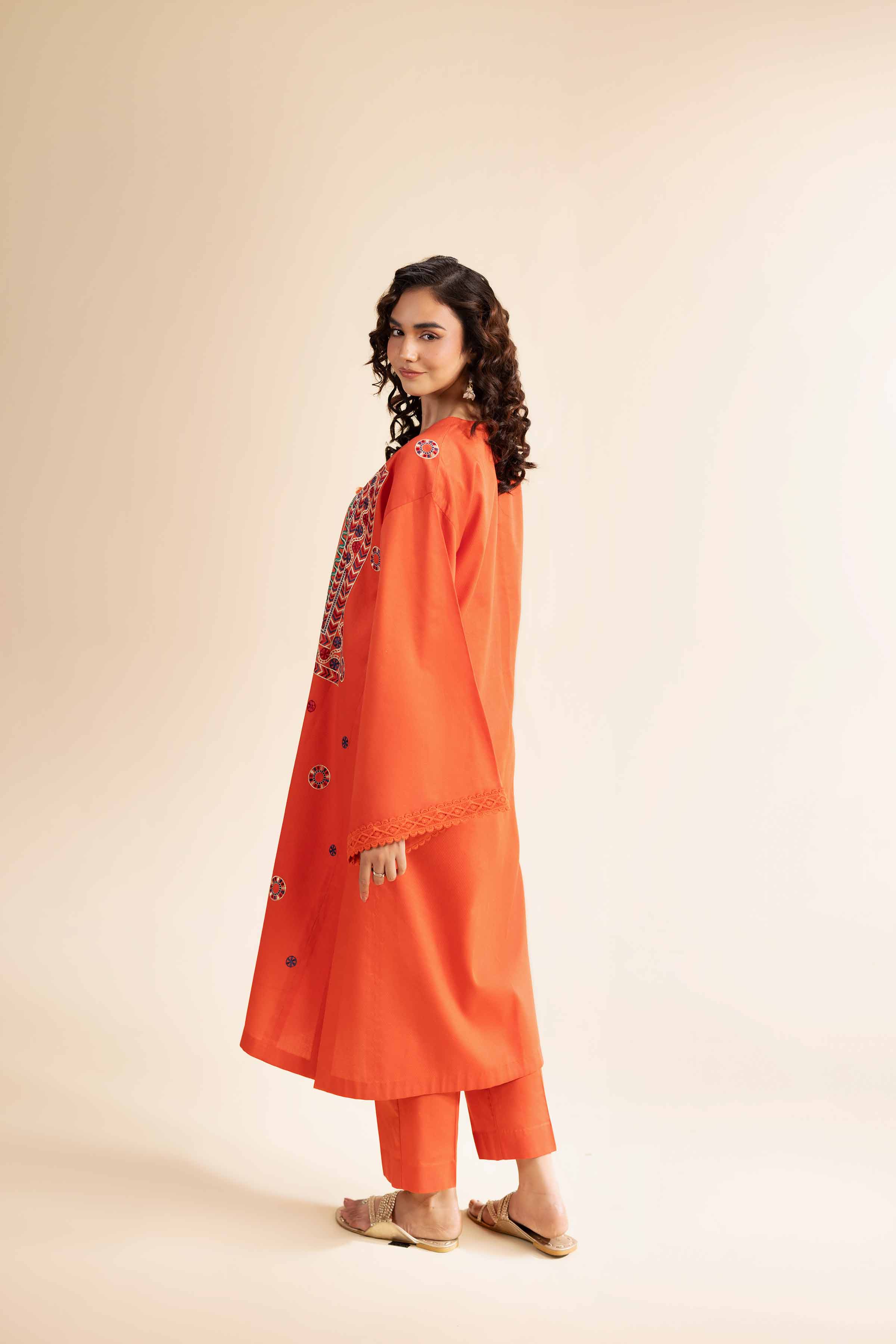 2 Piece - Dyed Embroidered Suit - 42501003
