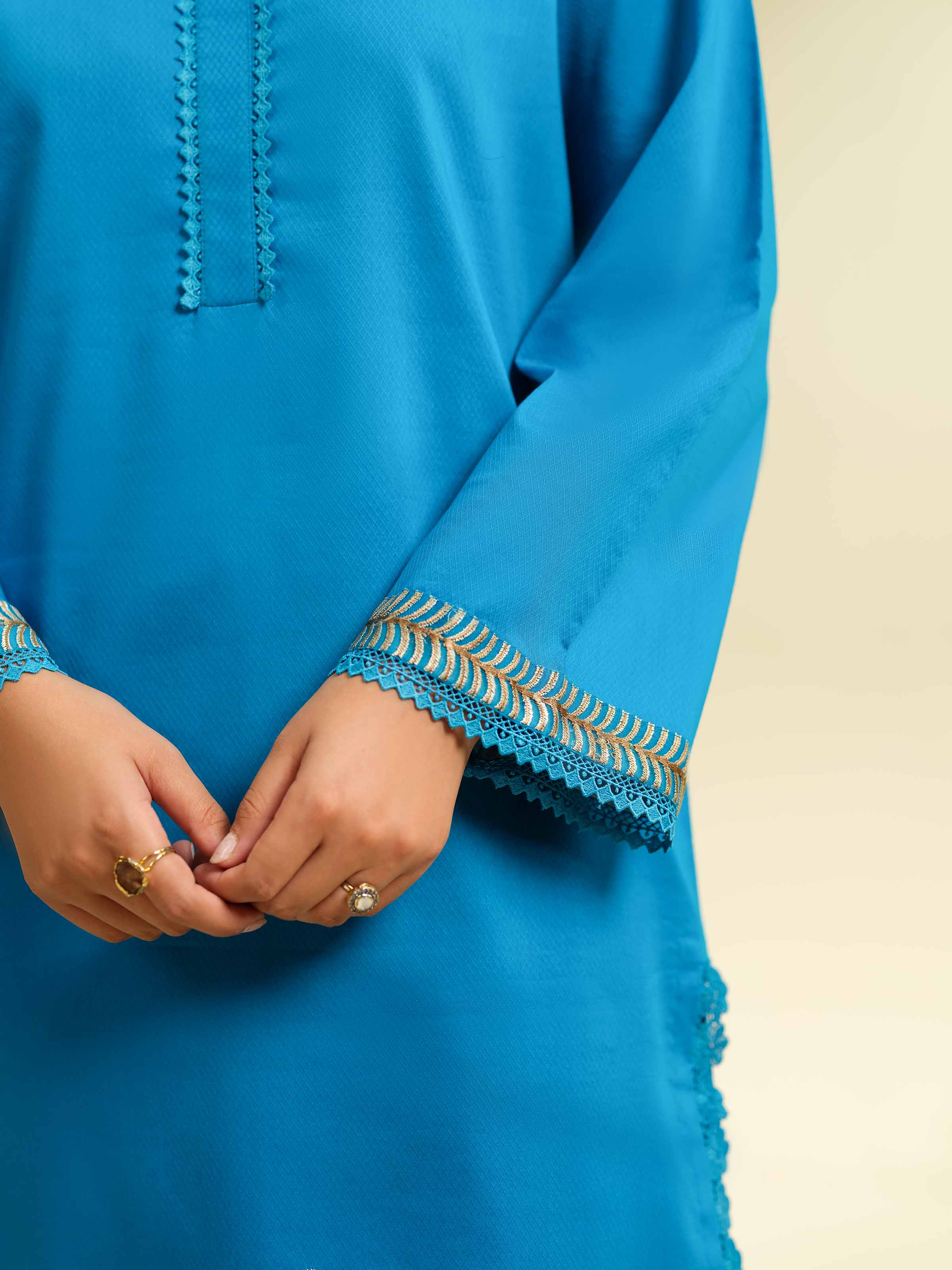 2 Piece - Dyed Embroidered Suit - 42501006