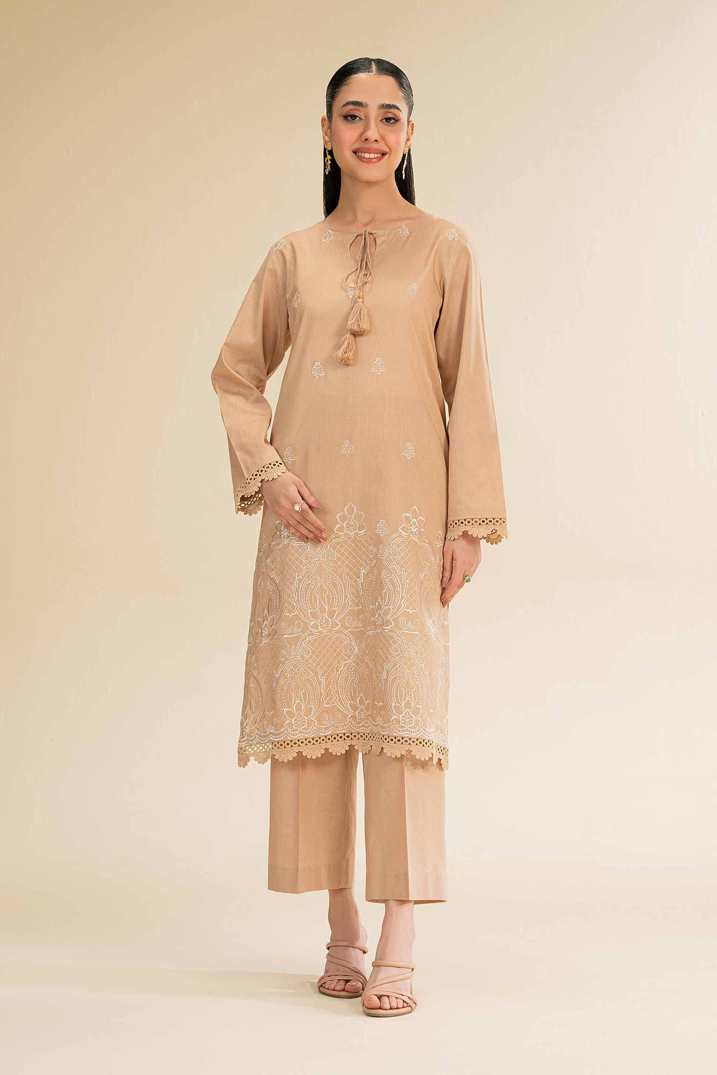 2 Piece - Dyed Embroidered Suit - 42501008