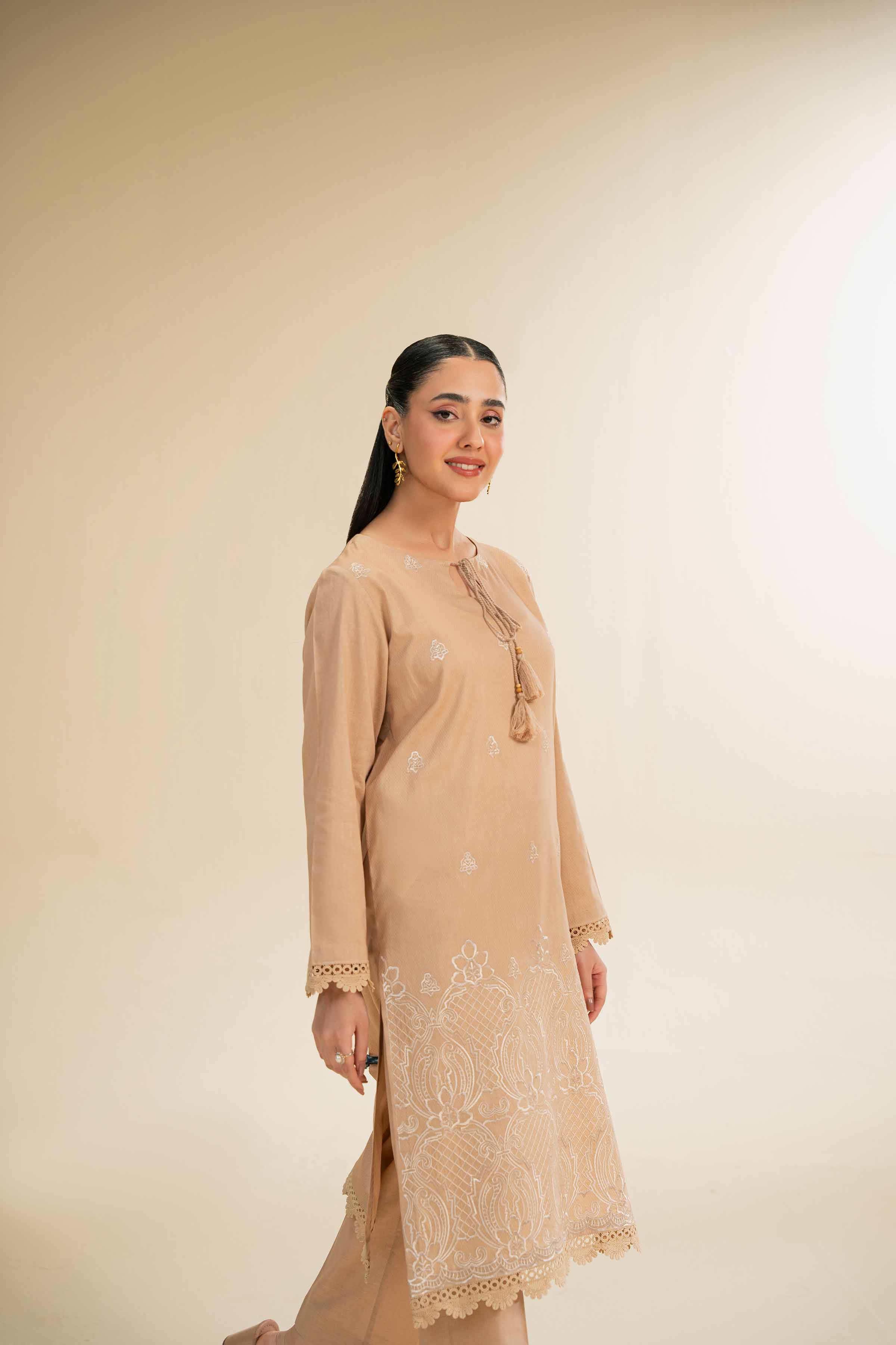 2 Piece - Dyed Embroidered Suit - 42501008