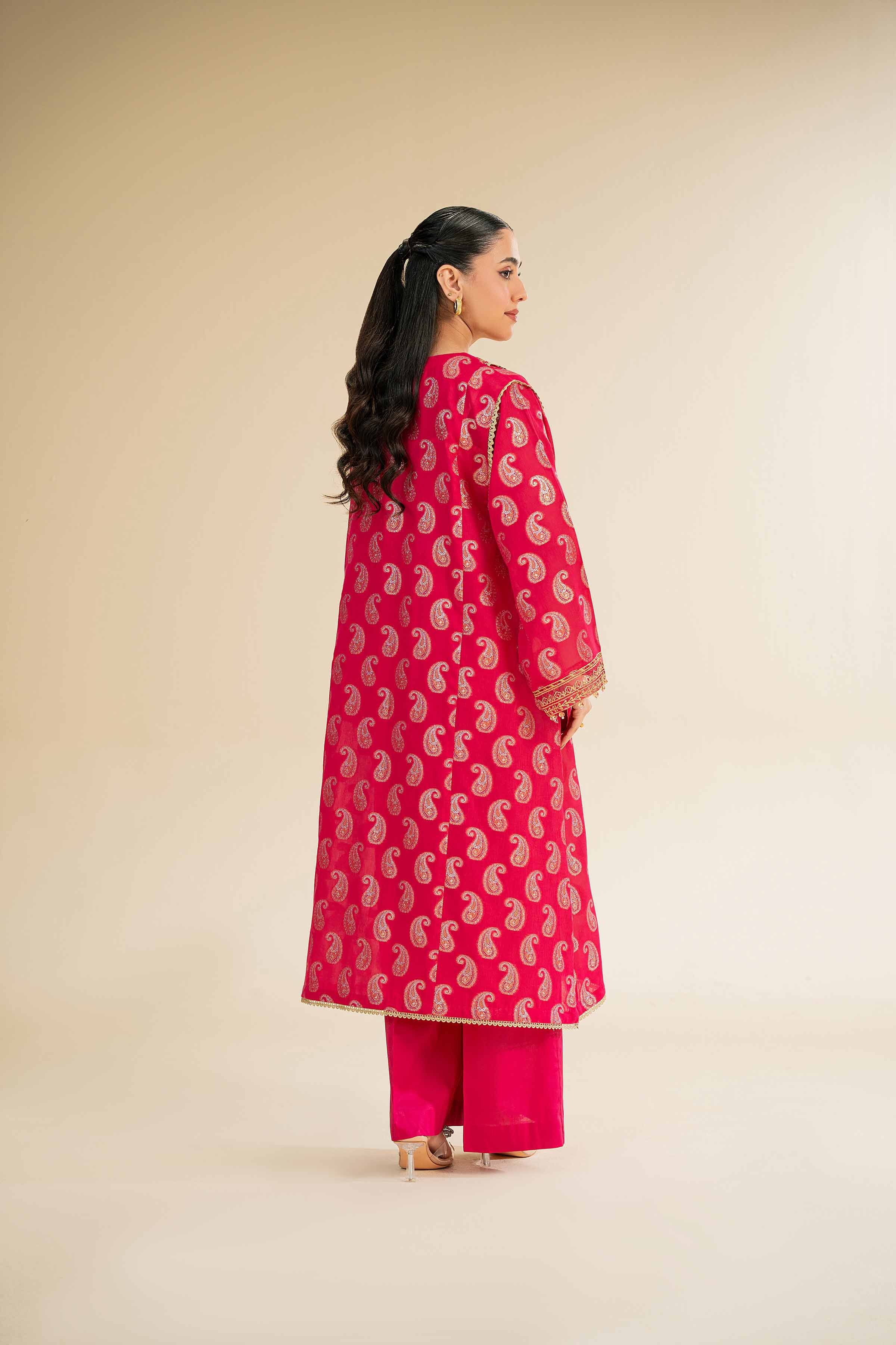 2 Piece - Jacquard Embroidered Suit - 42501021