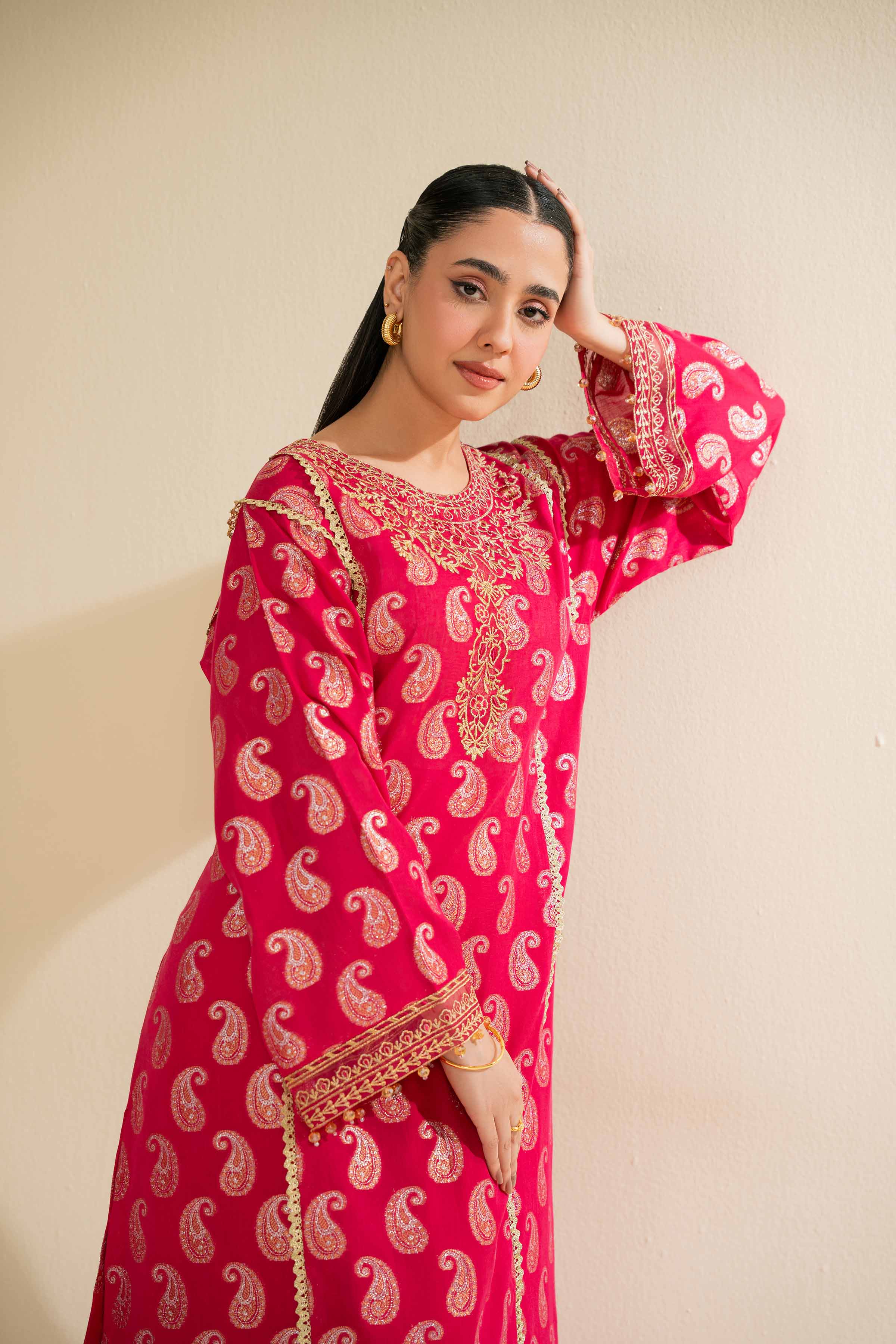 2 Piece - Jacquard Embroidered Suit - 42501021