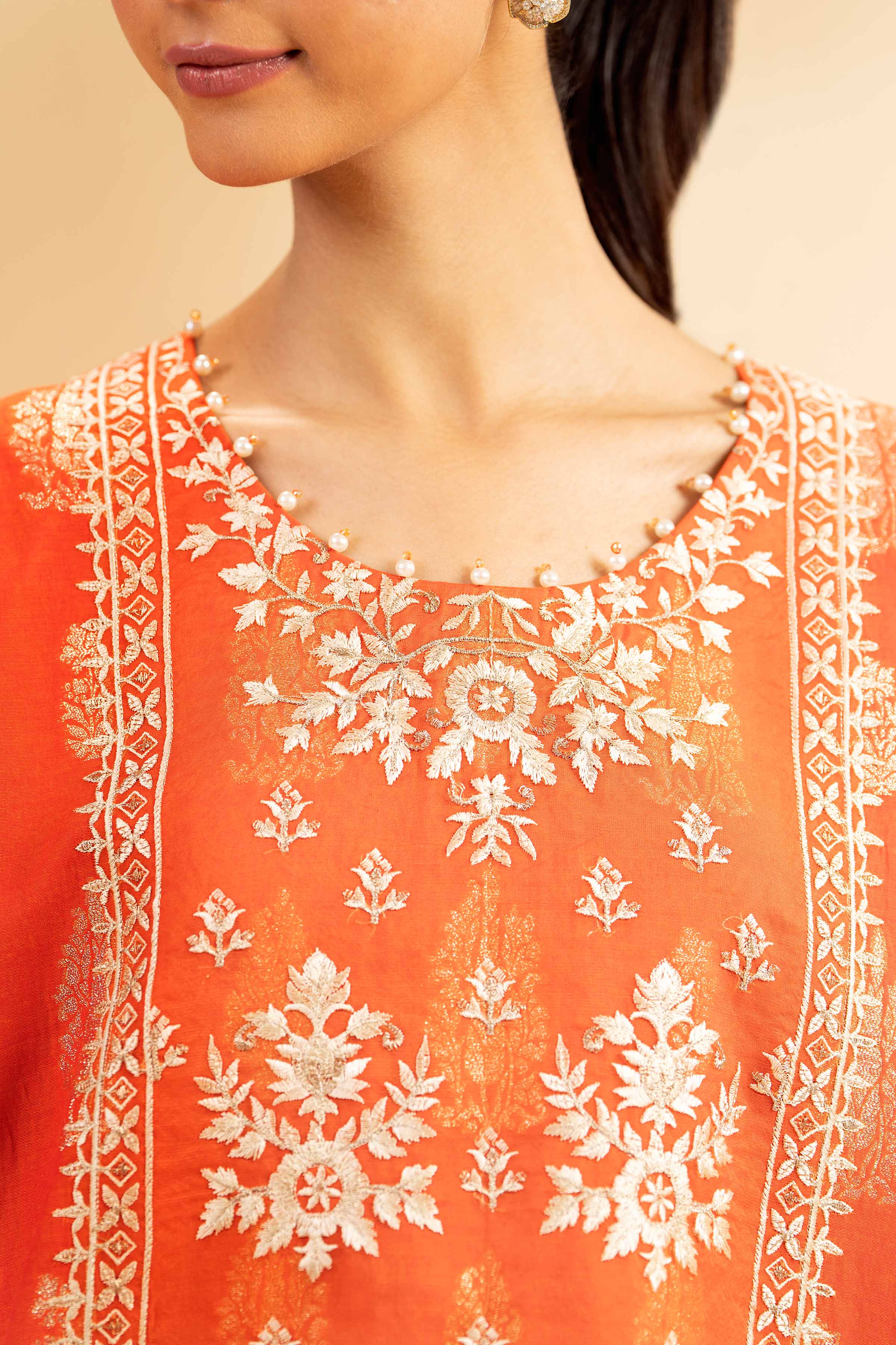 2 Piece - Jacquard Embroidered Suit - 42501022