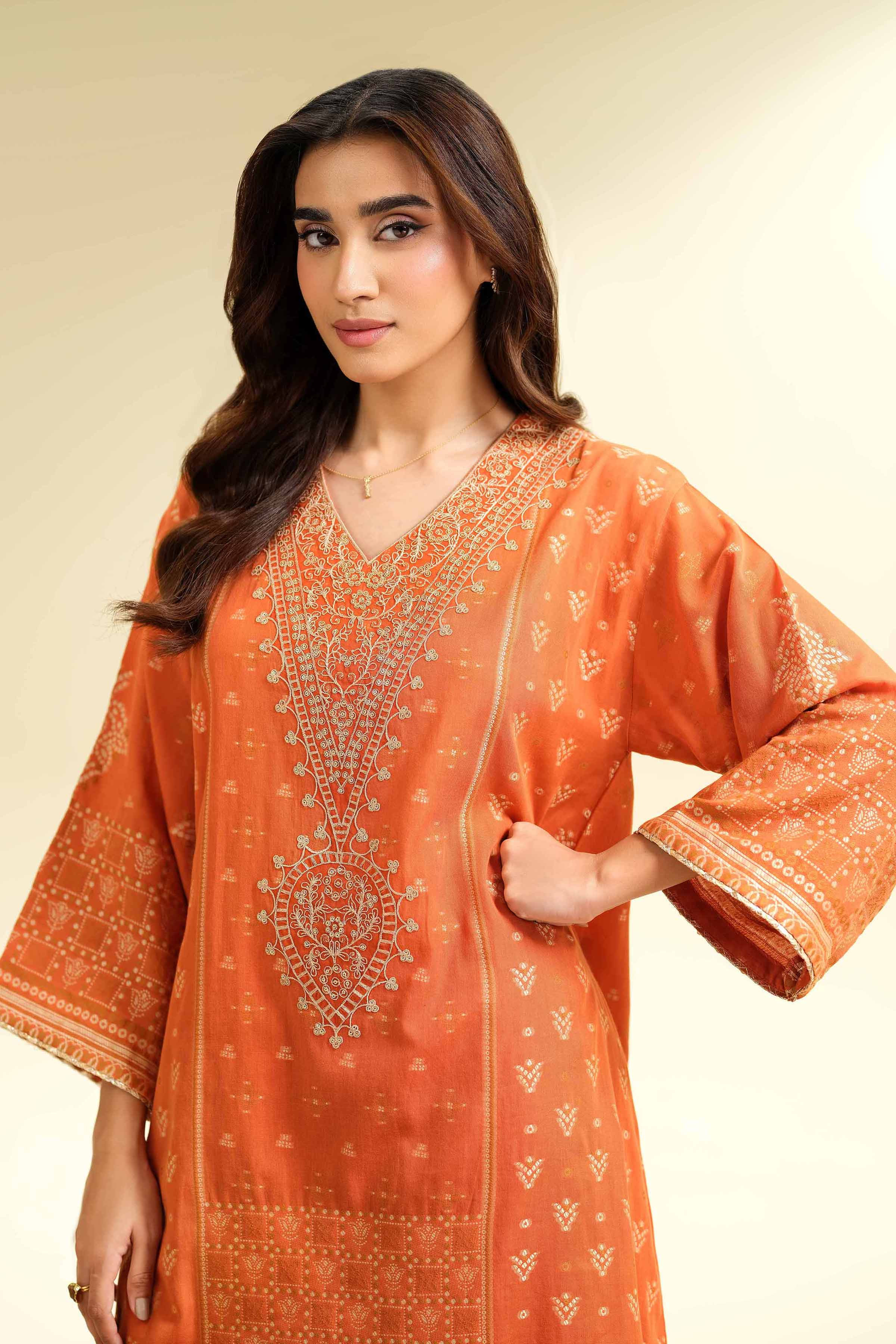 2 Piece - Jacquard Embroidered Suit - 42501028