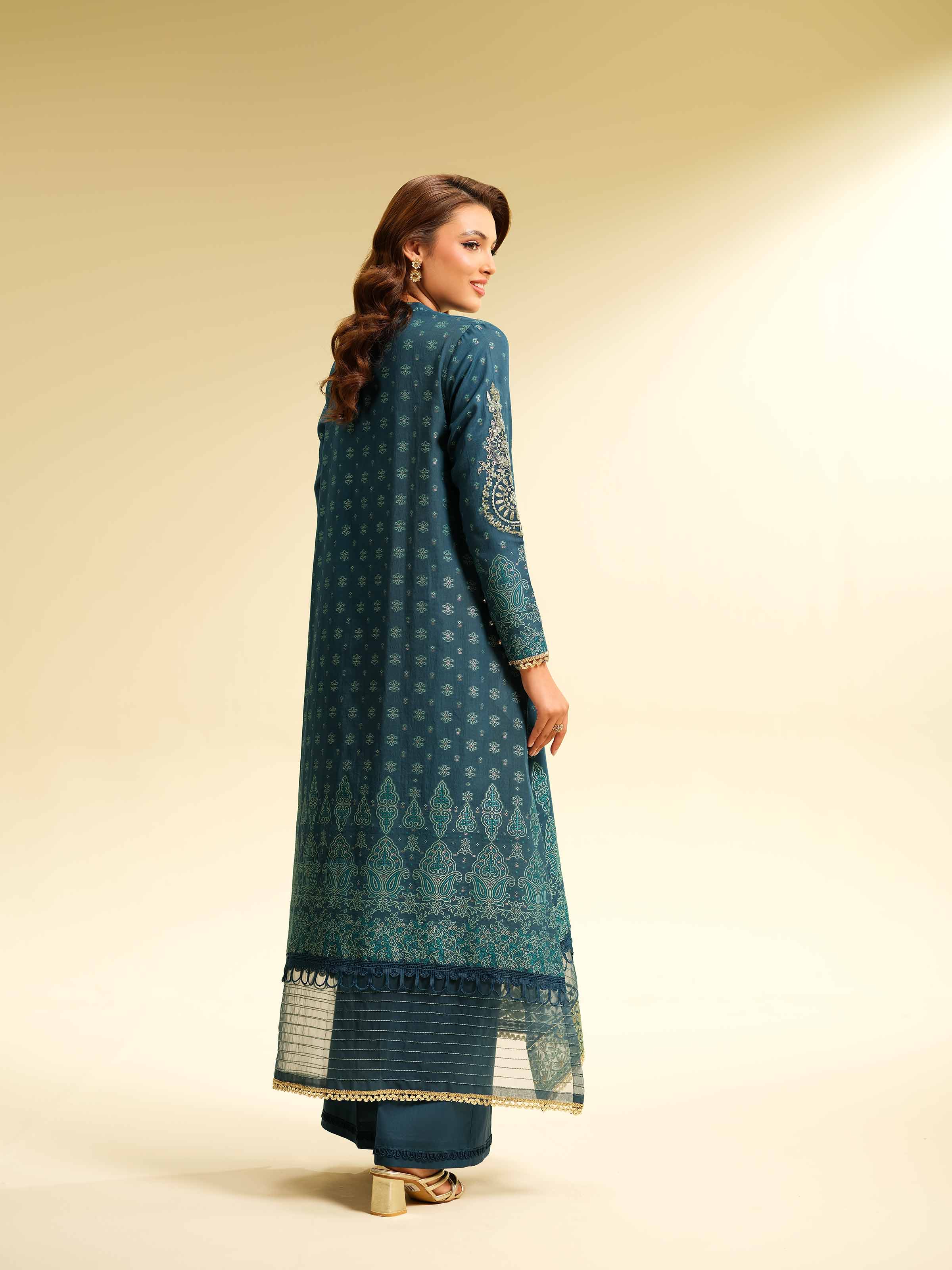 2 Piece - Jacquard Embroidered Suit - 42501029