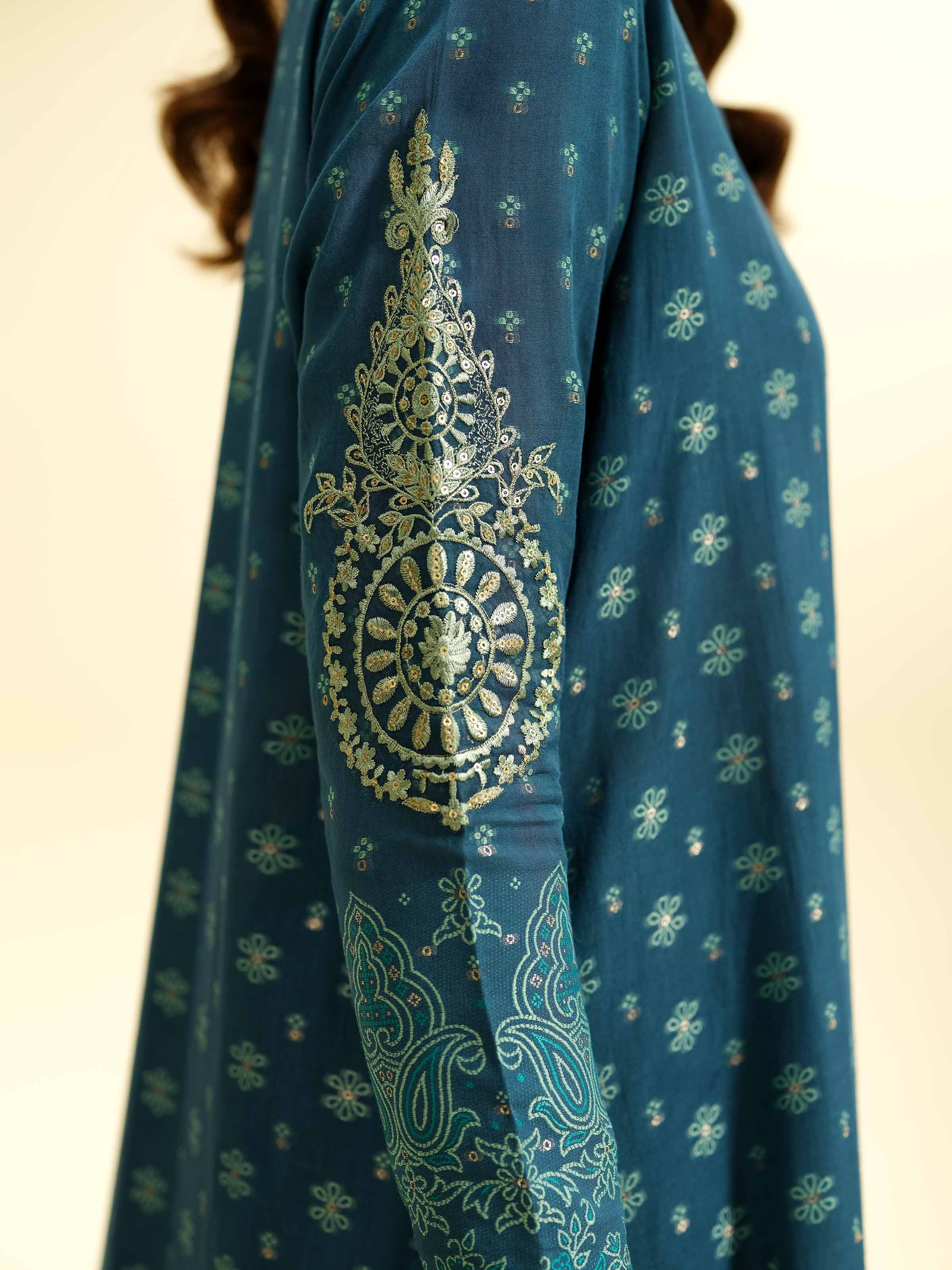 2 Piece - Jacquard Embroidered Suit - 42501029