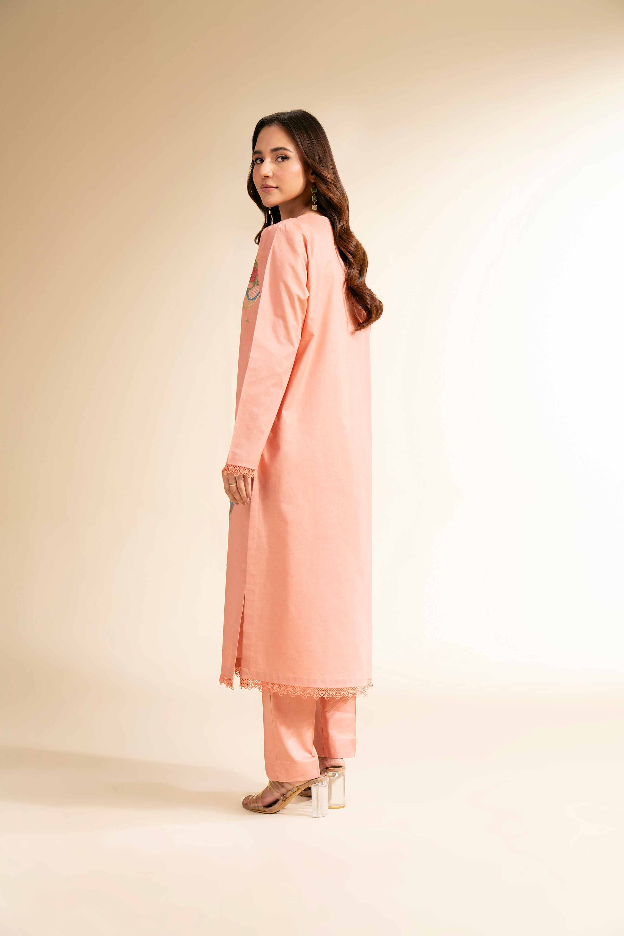 2 Piece - Dyed Embroidered Suit - 42501137