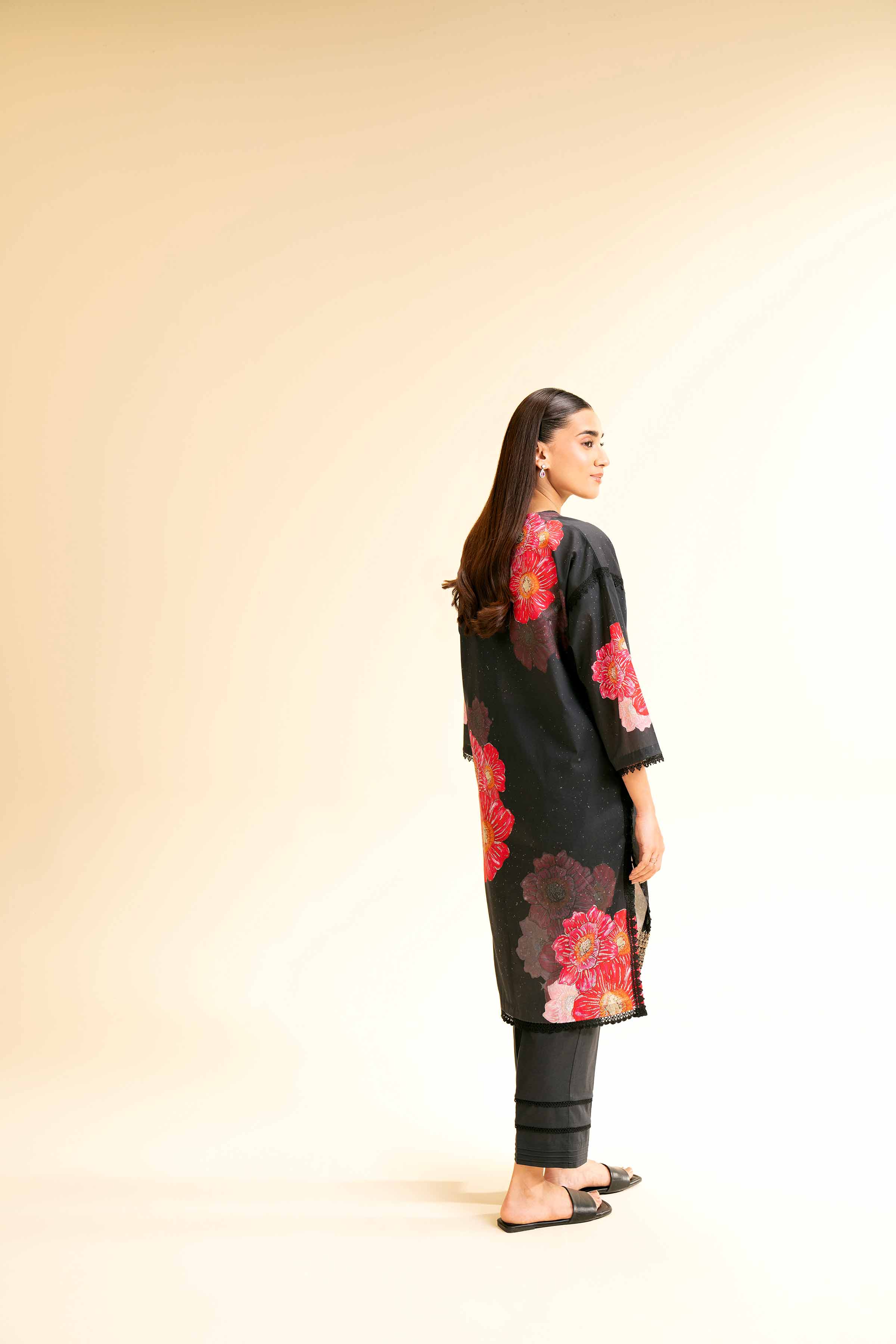 2 Piece - Digital Printed Embroidered Suit - 42501147