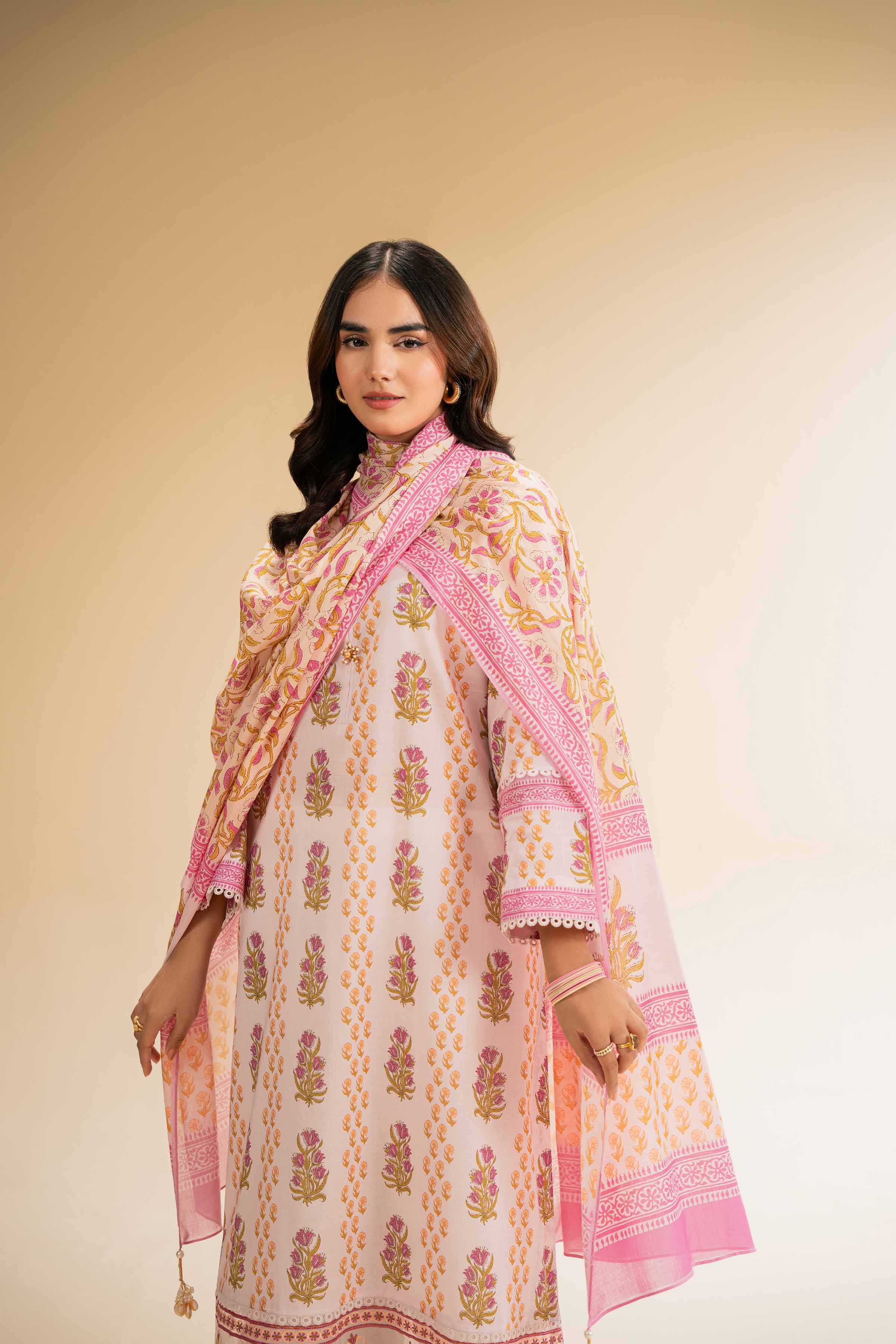2 Piece - Printed Embroidered Suit - 42501157