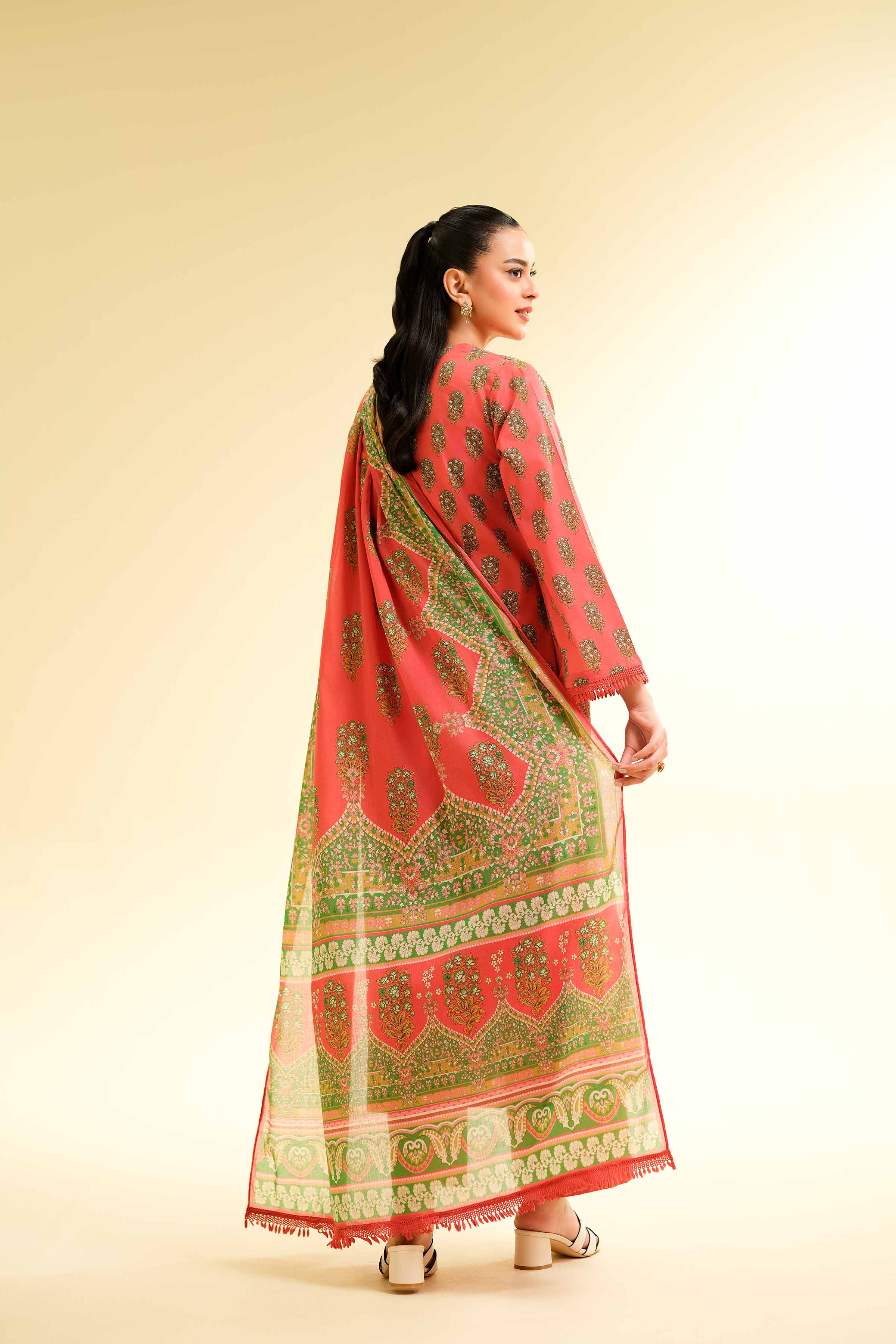 2 Piece - Printed Embroidered Suit - 42501160