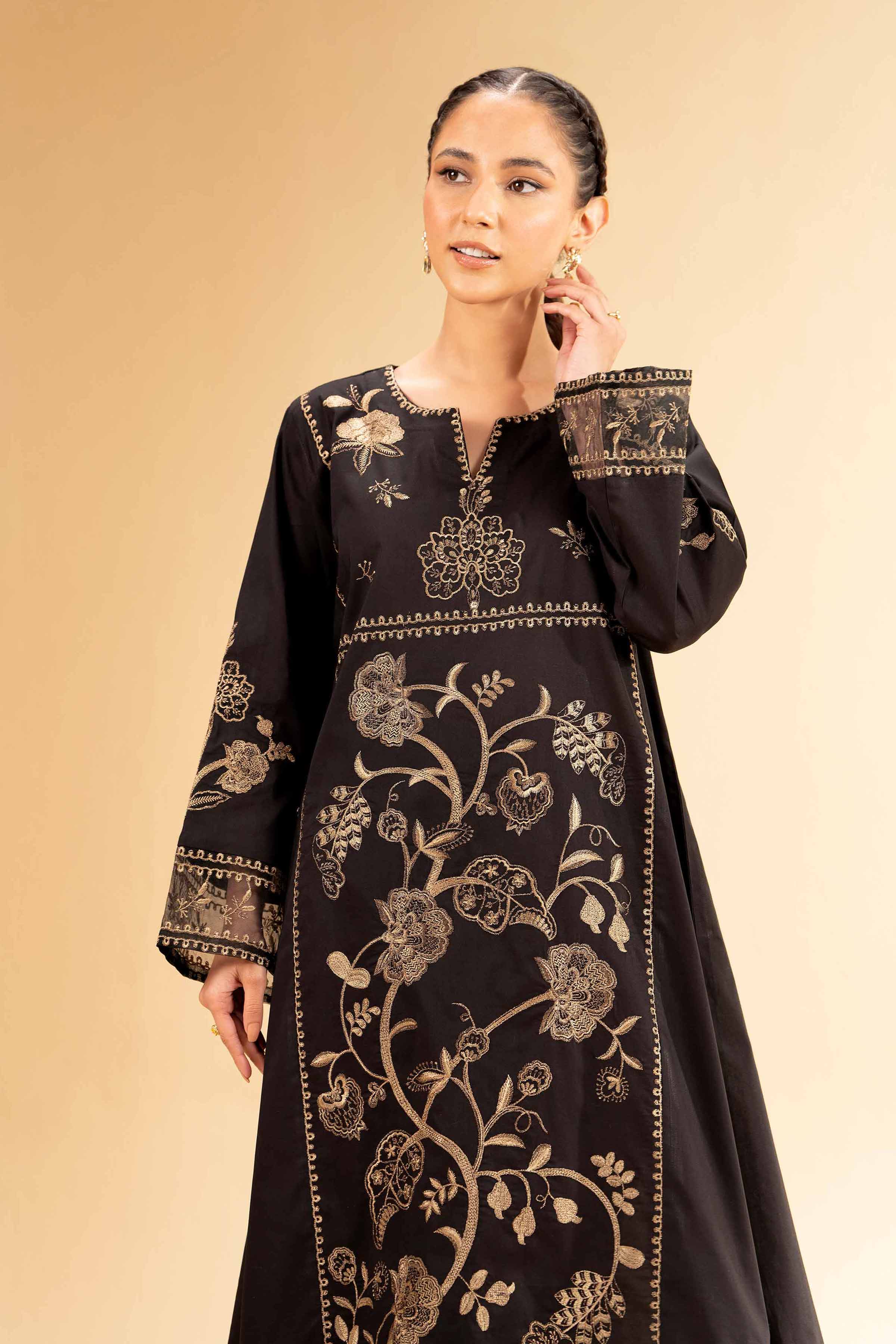 2 Piece - Dyed Embroidered Suit - 42501256