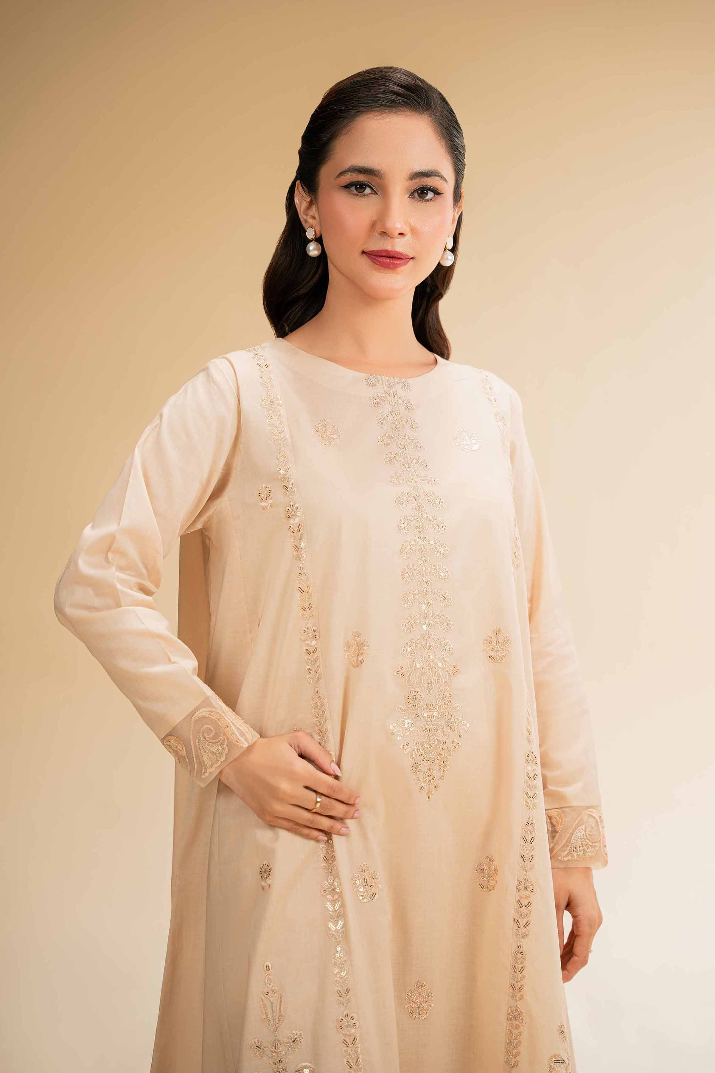 2 Piece - Dyed Embroidered Suit - 42501265