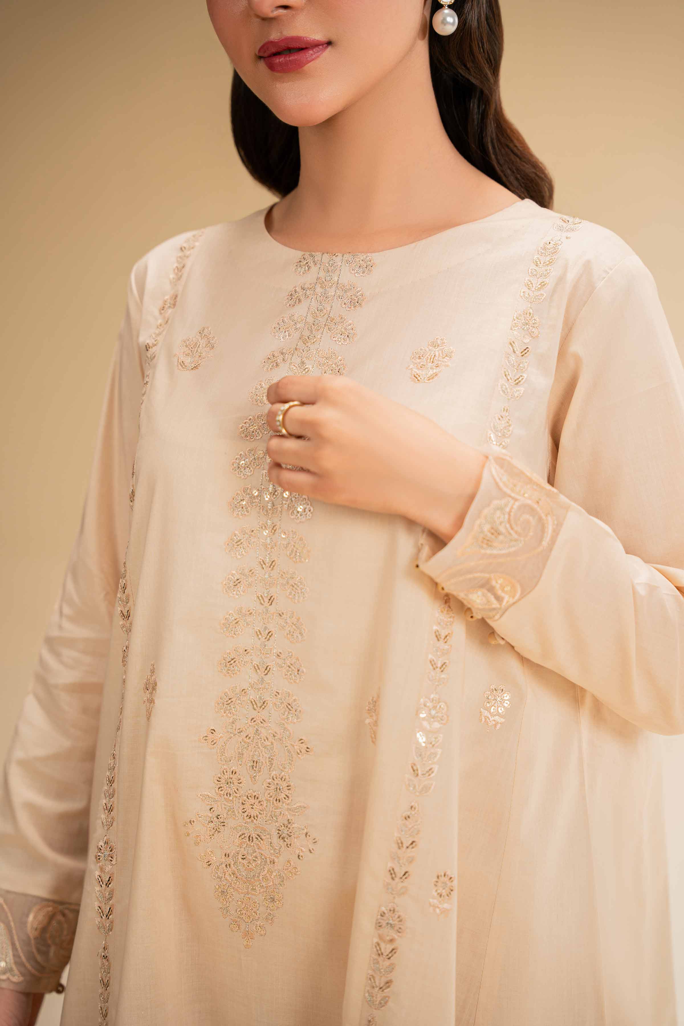 2 Piece - Dyed Embroidered Suit - 42501265