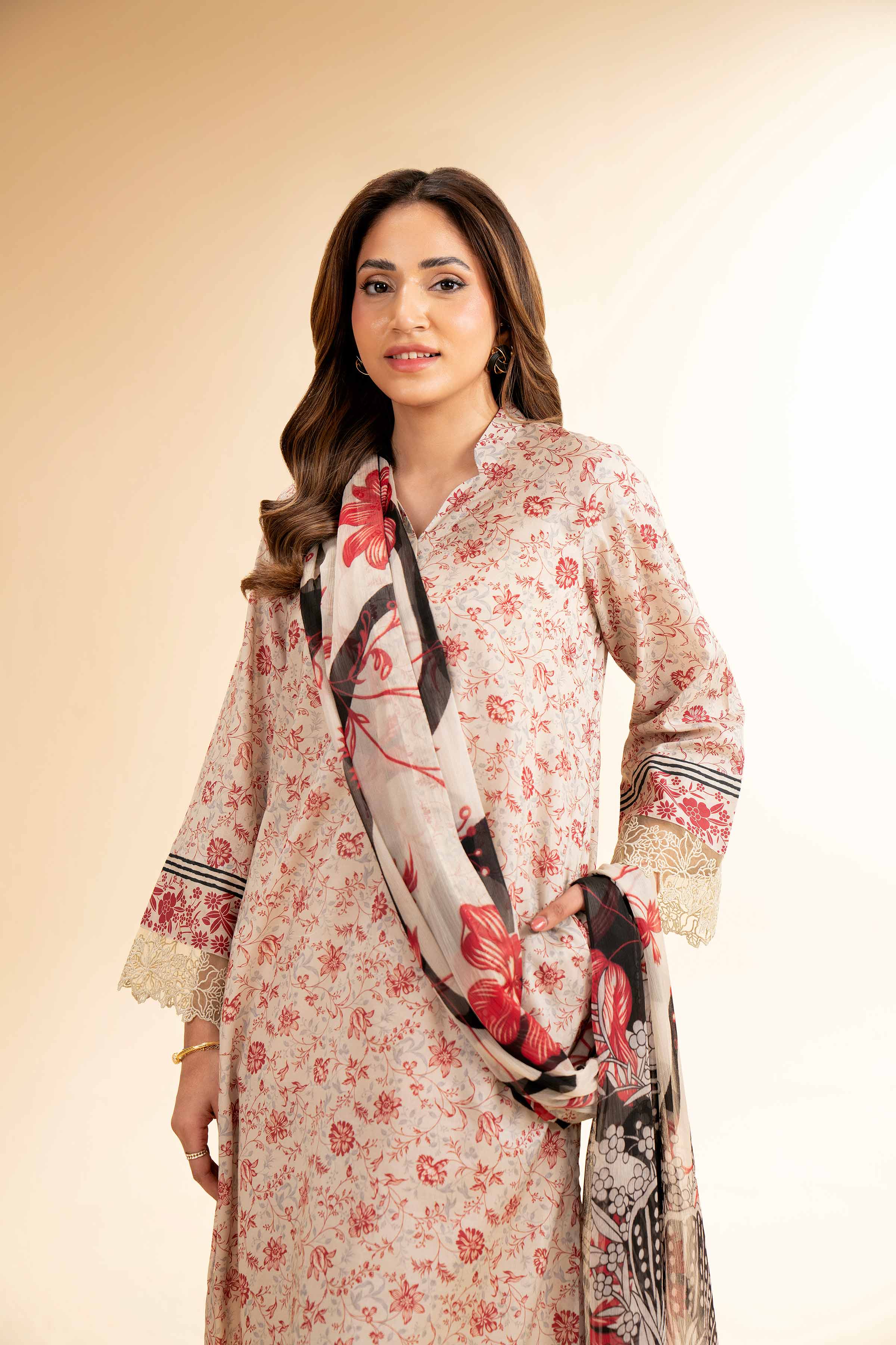 2 Piece - Printed With Laces Suit - 42501266