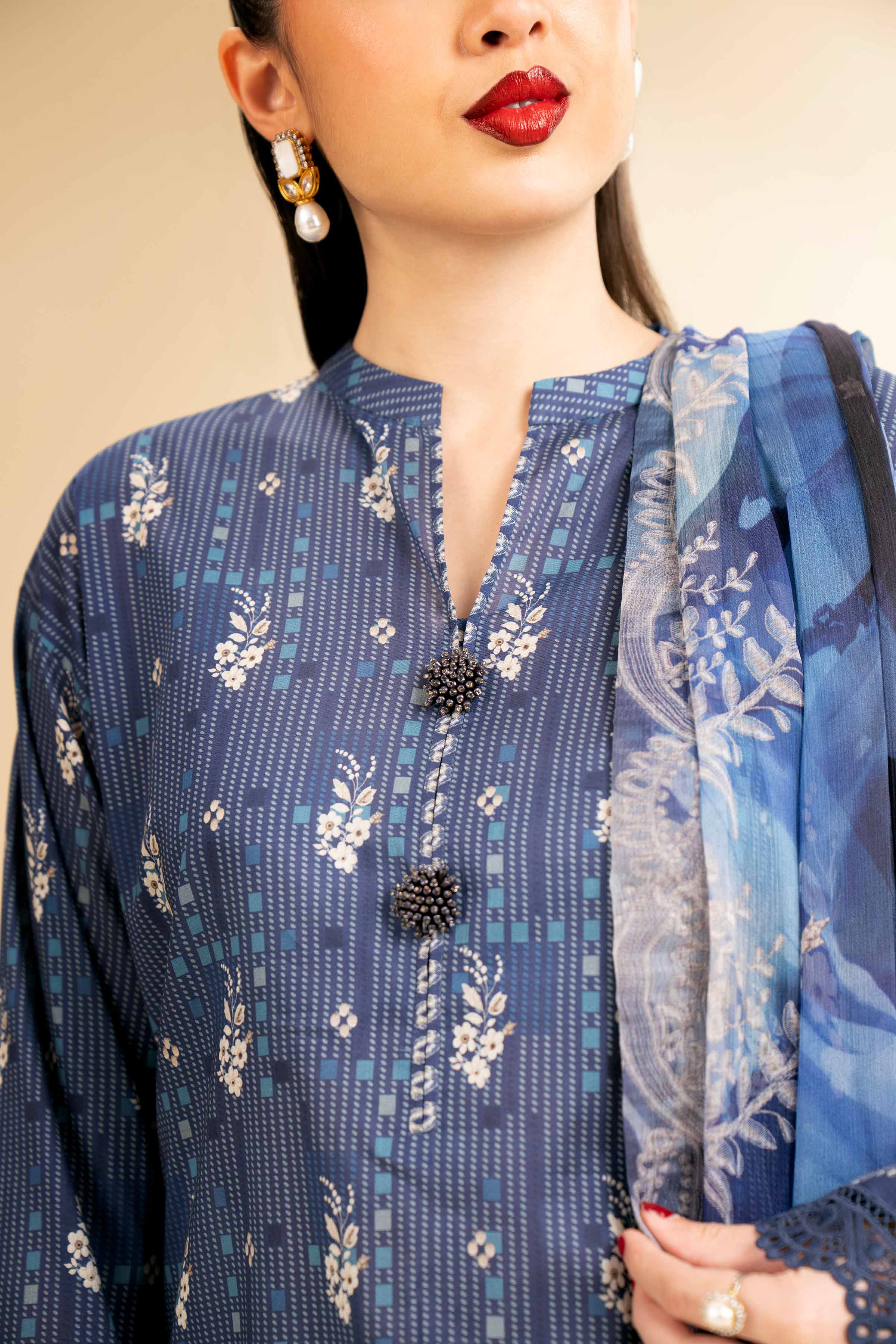 2 Piece - Printed With Laces Suit - 42501269