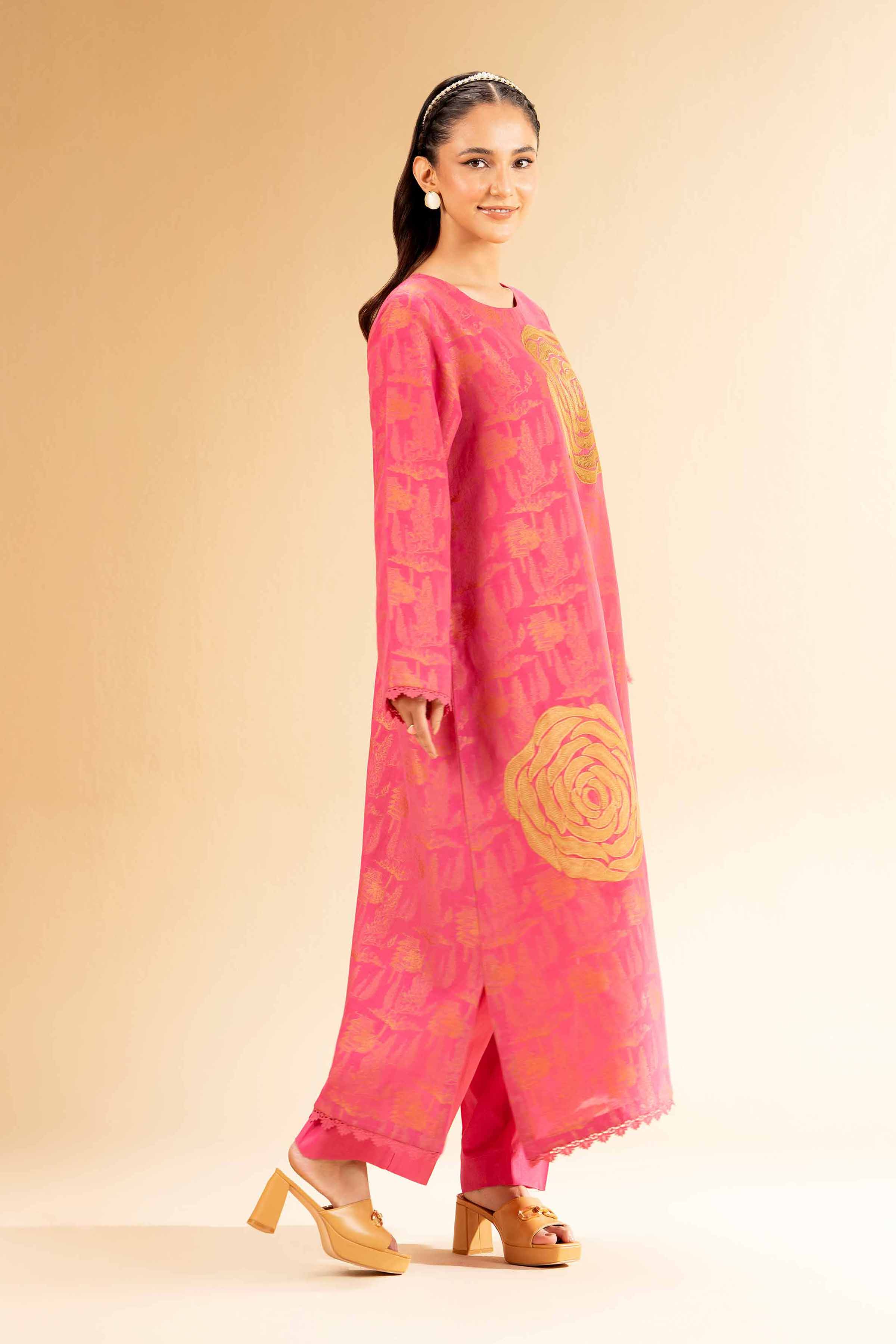 2 Piece - Jacquard Embroidered Suit - 42501290