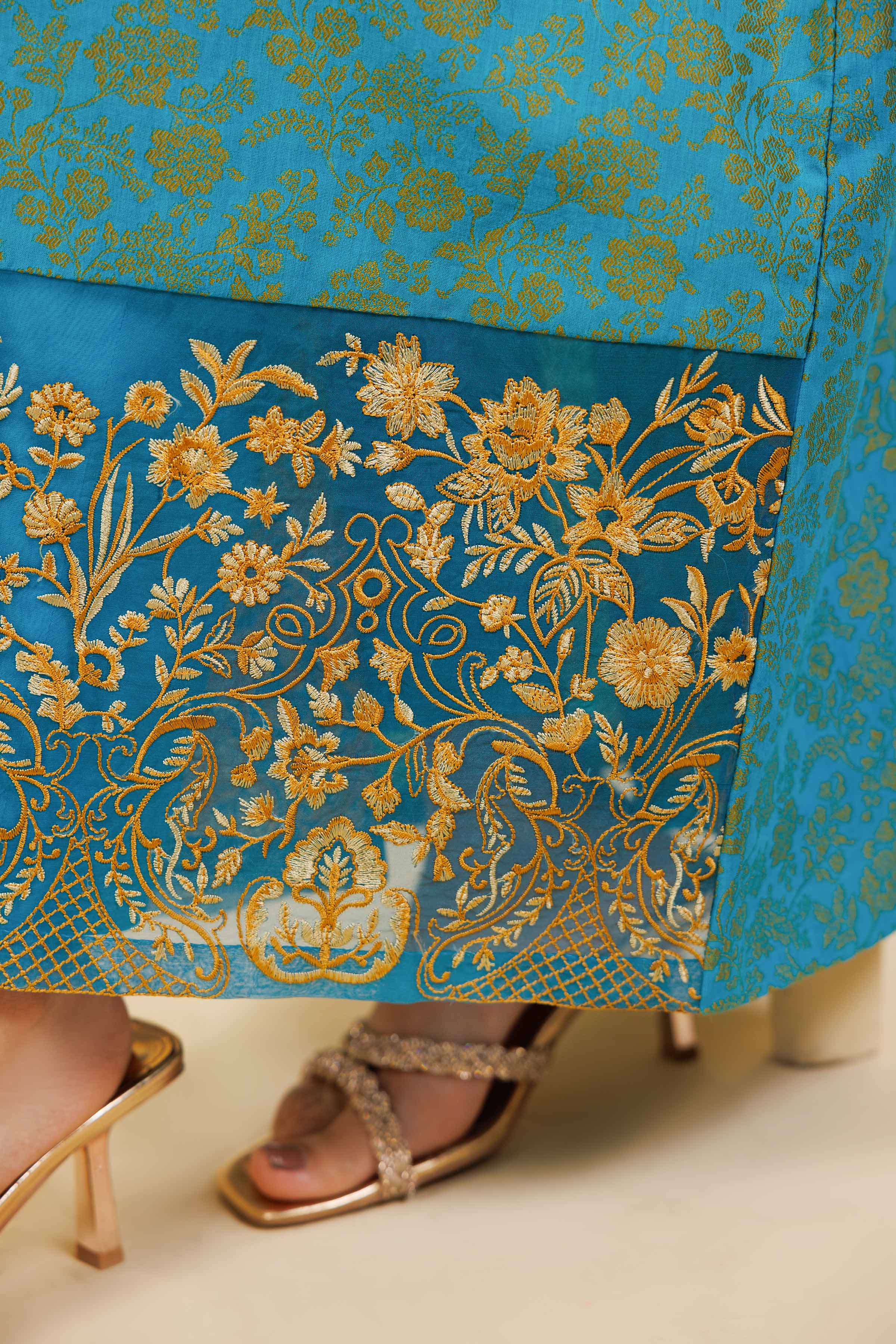 2 Piece - Jacquard Embroidered Suit - 42501291