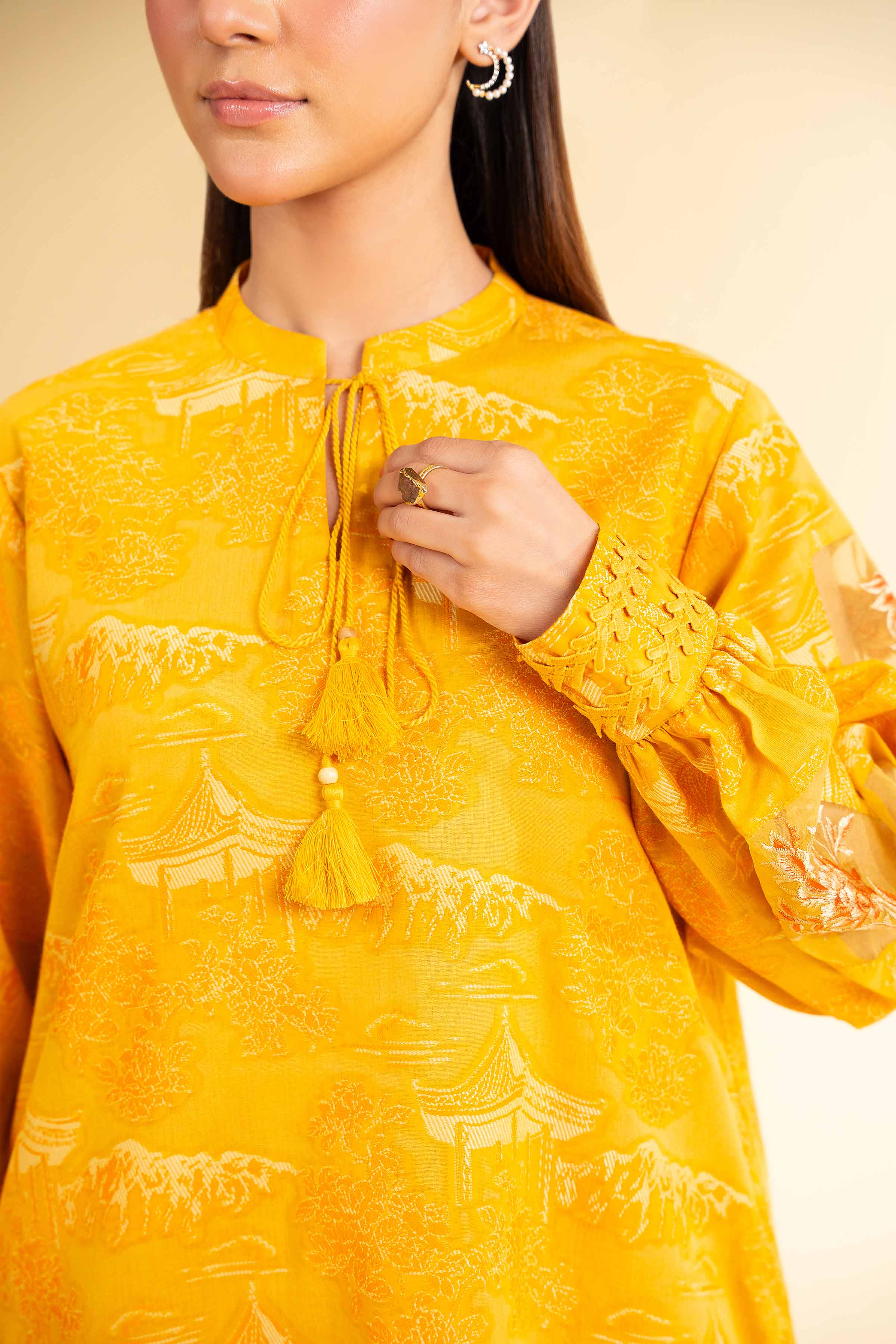 2 Piece - Jacquard Embroidered Suit - 42501292